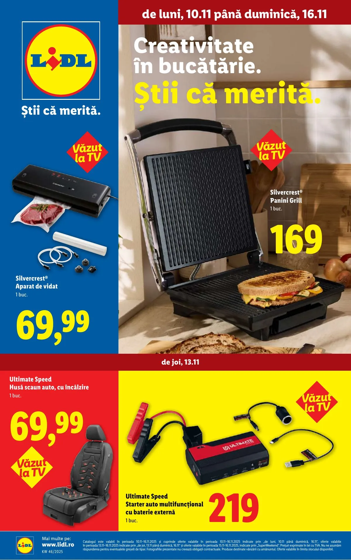 Lidl akciós újság Románia Nonfood 11.10–11.16