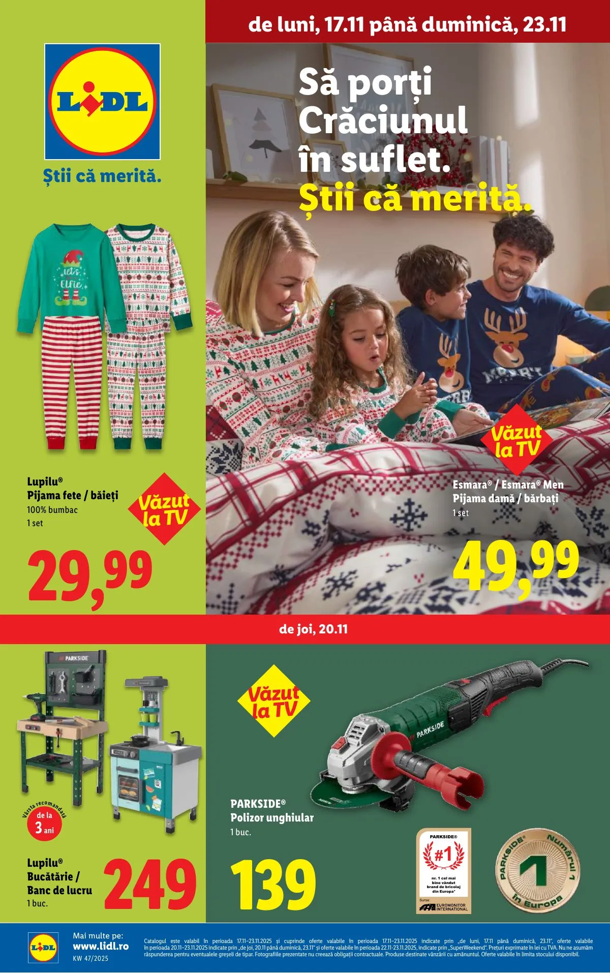 Lidl akciós újság Románia Nonfood 11.17–11.23