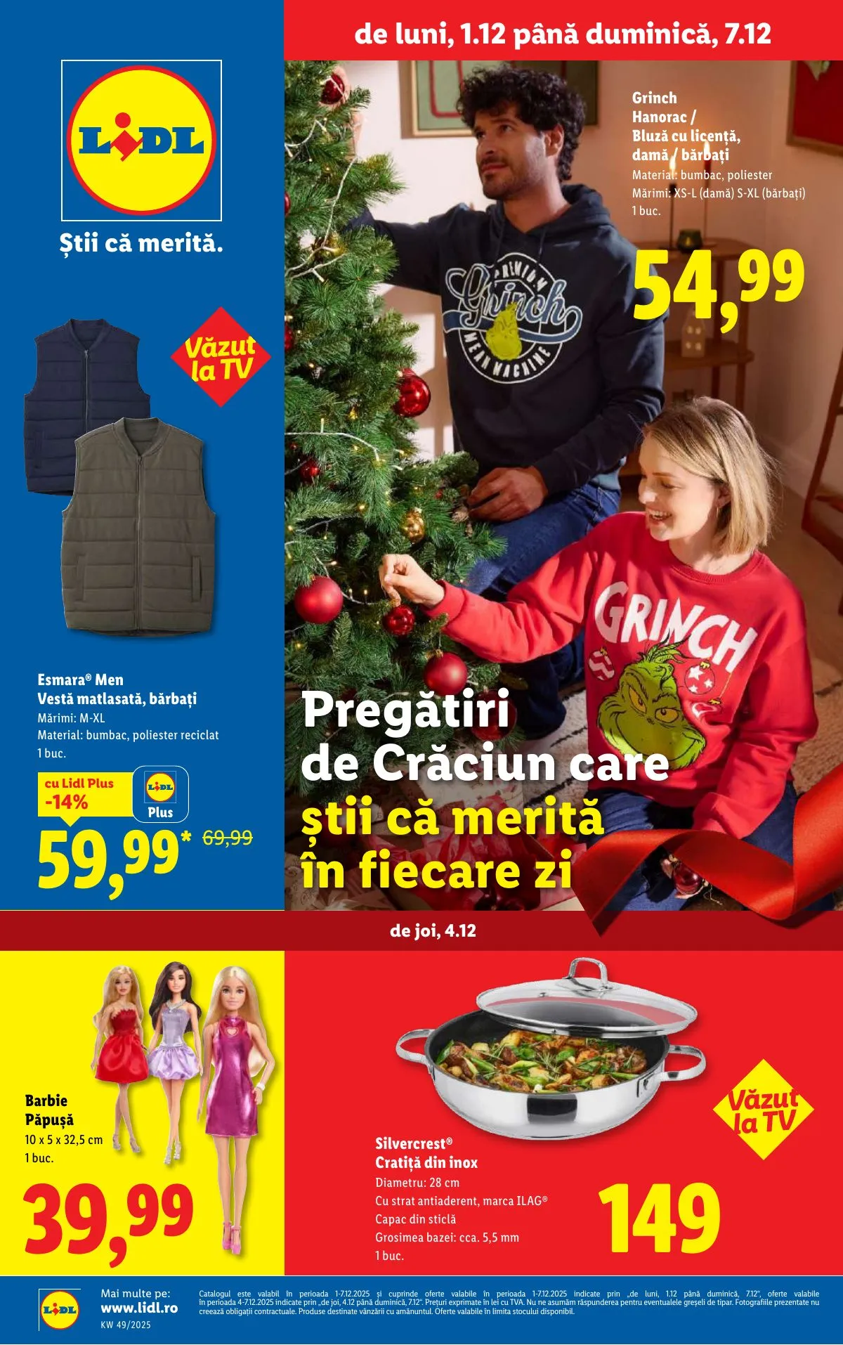 Lidl akciós újság Románia Nonfood 12.01–12.07