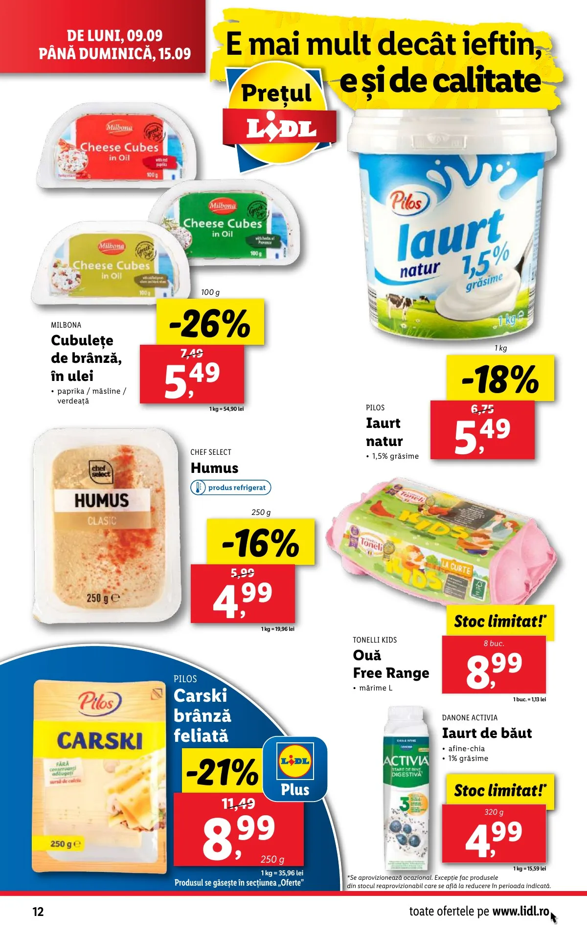 Lidl akciós újság Románia 09.09–09.15 – 12. oldal