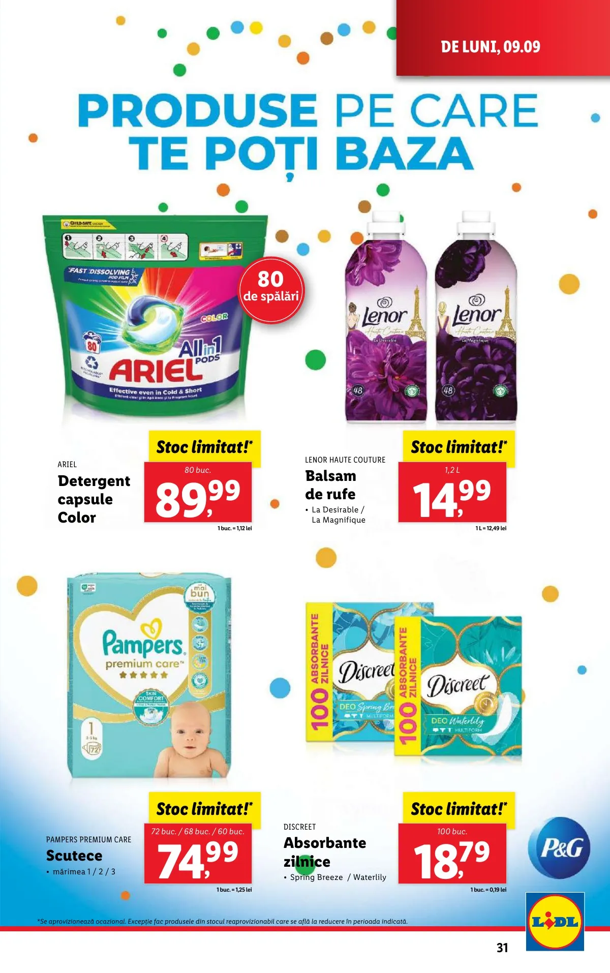 Lidl akciós újság Románia 09.09–09.15 – 31. oldal