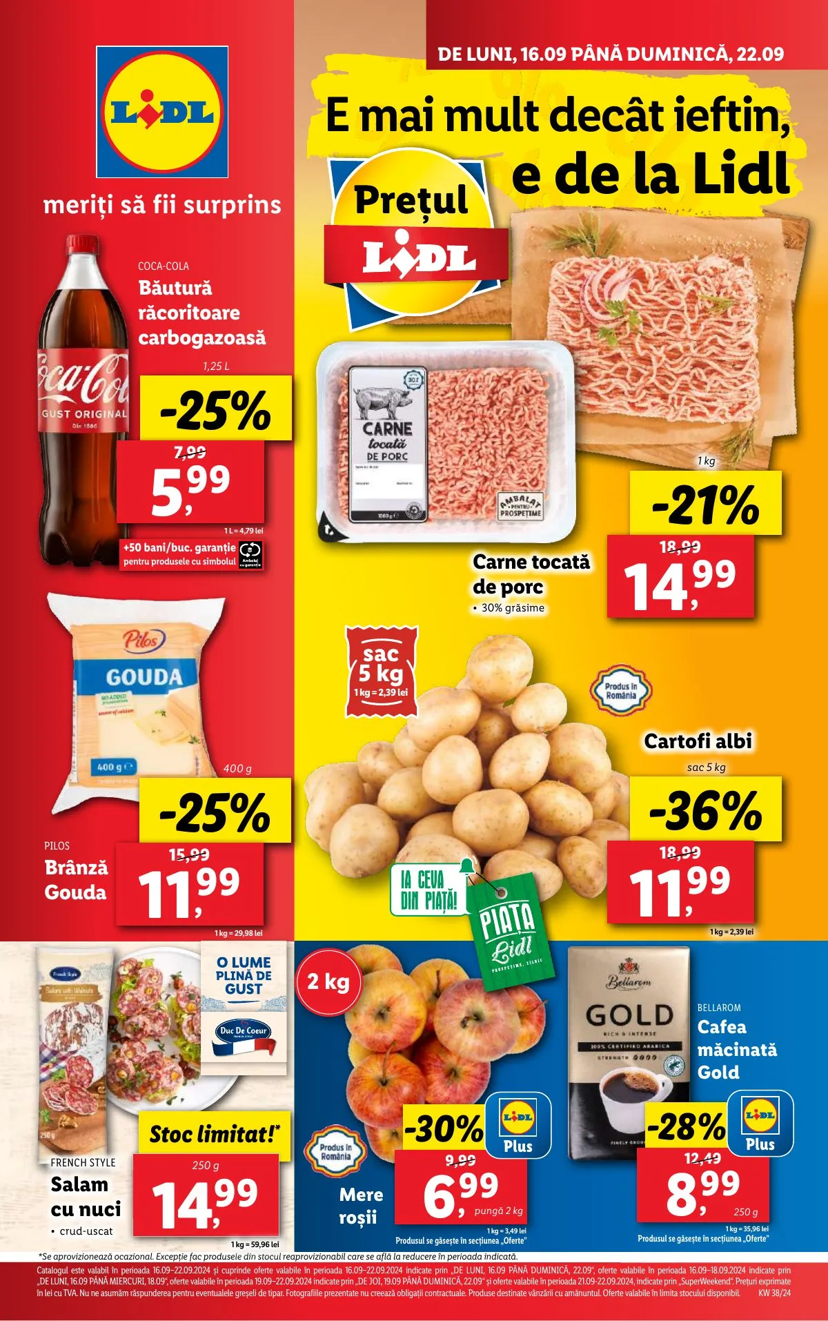 Lidl akciós újság Románia 09.16–09.22