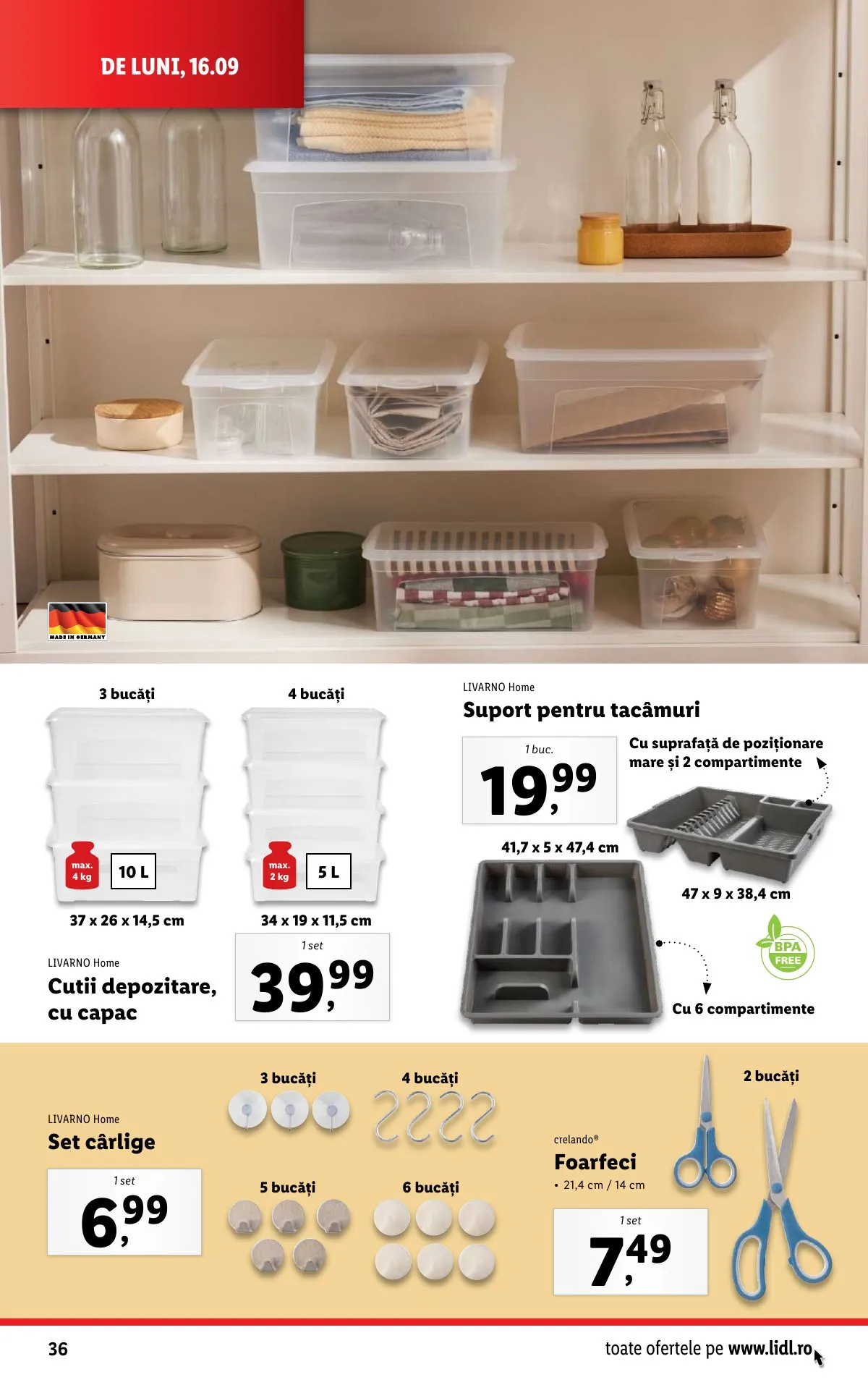 Lidl akciós újság Románia 09.16–09.22 – 36. oldal