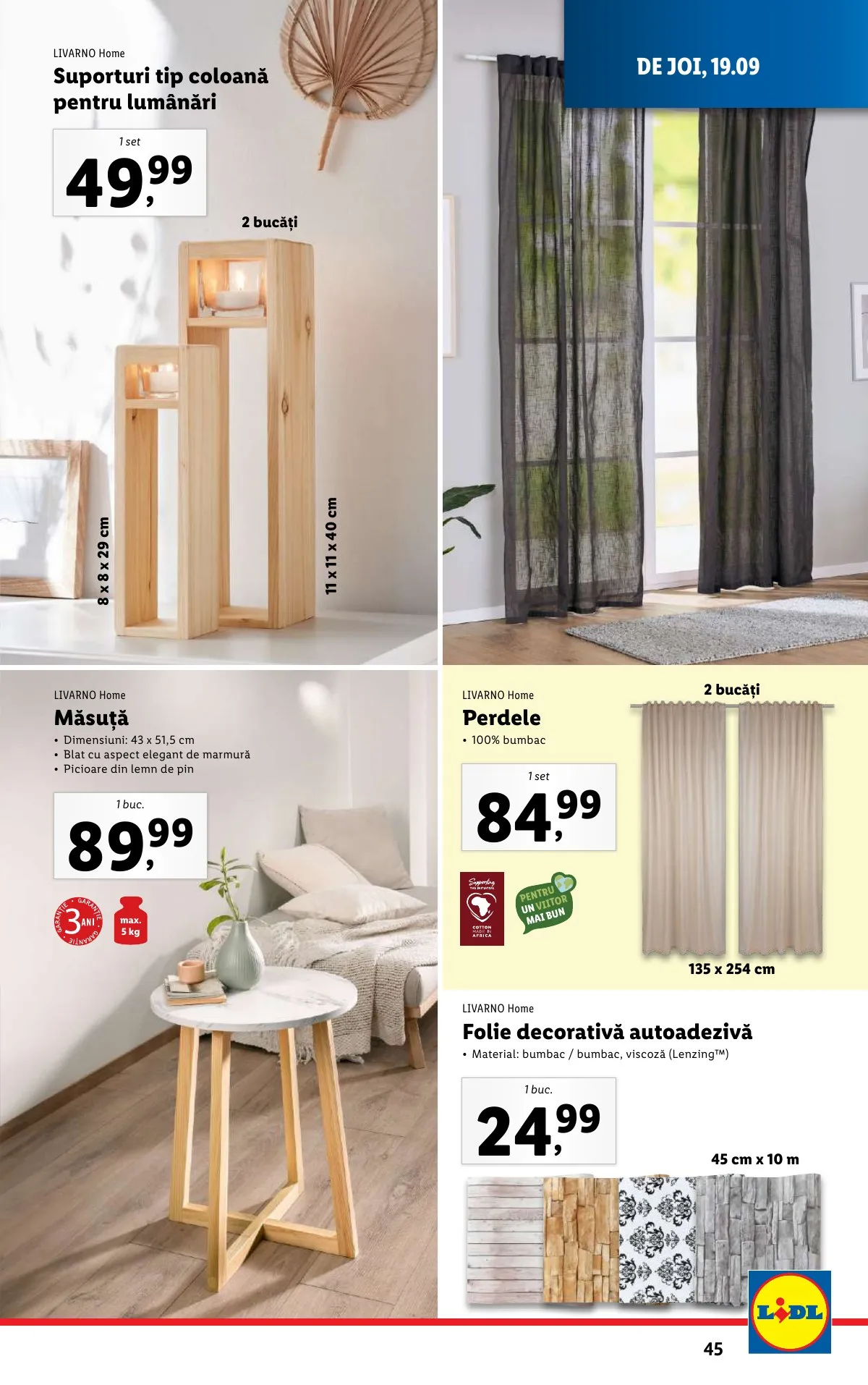 Lidl akciós újság Románia 09.16–09.22 – 45. oldal