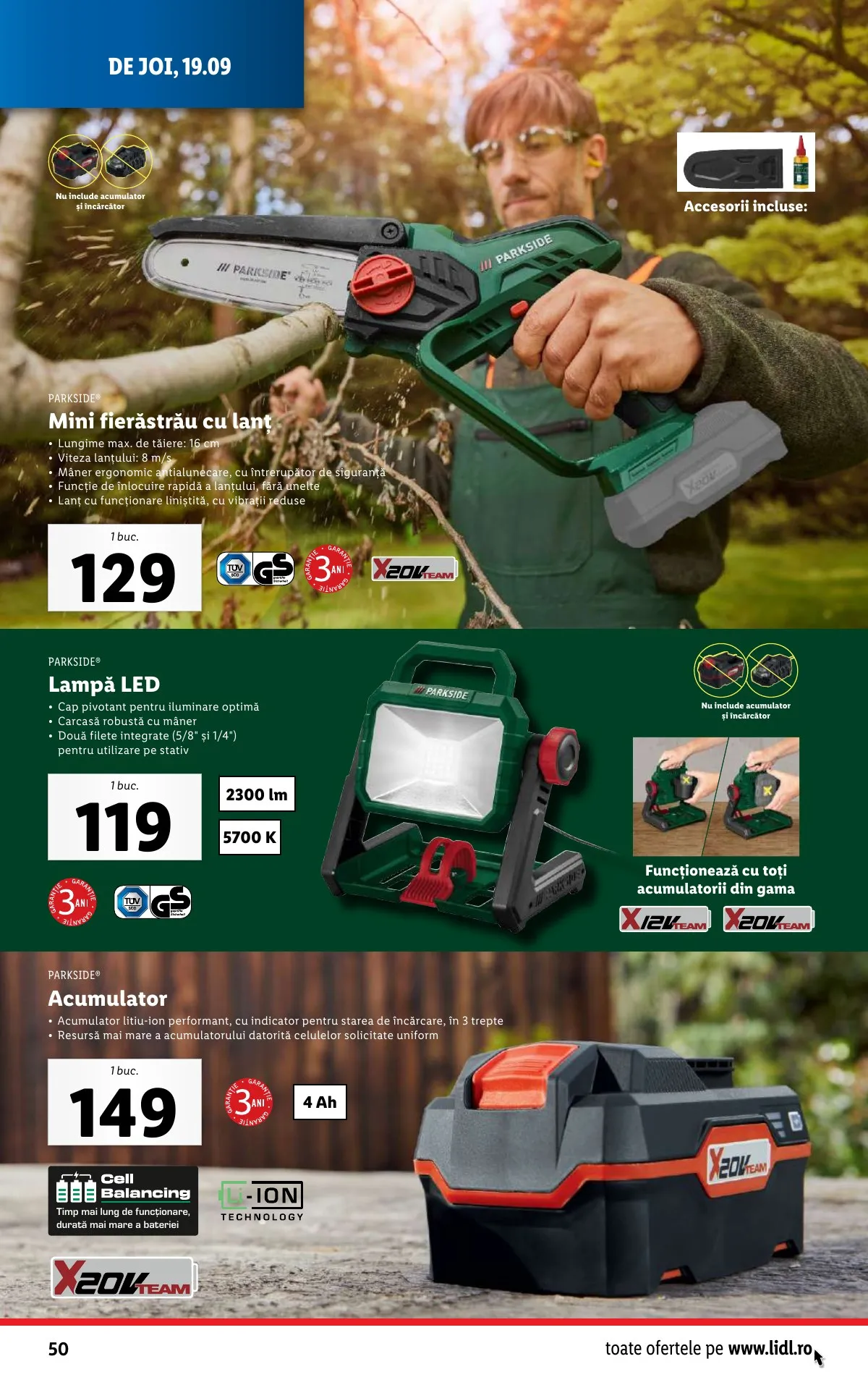 Lidl akciós újság Románia 09.16–09.22 – 50. oldal