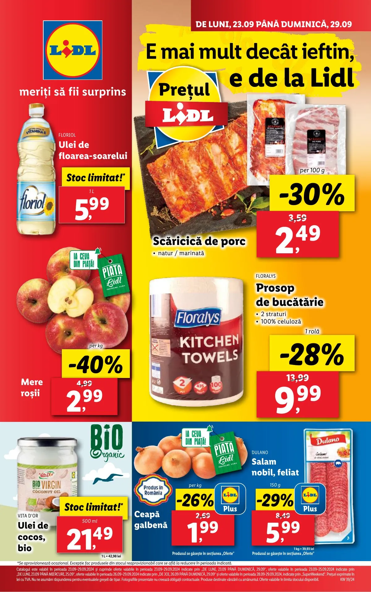 Lidl akciós újság Románia 09.23–09.29