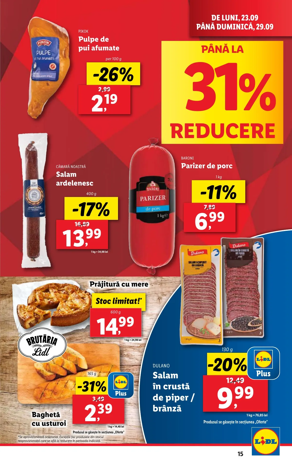 Lidl akciós újság Románia 09.23–09.29 – 15. oldal