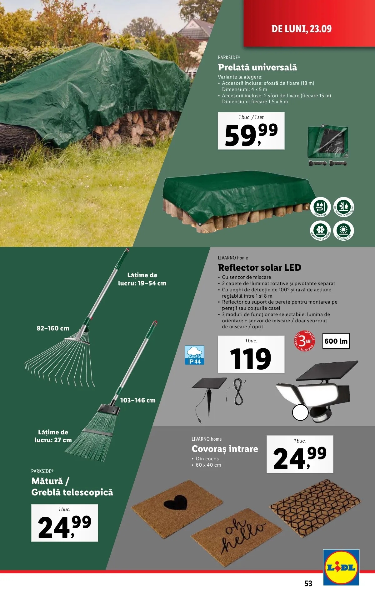 Lidl akciós újság Románia 09.23–09.29 – 53. oldal