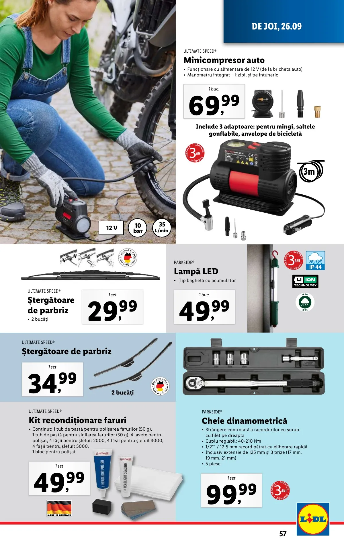 Lidl akciós újság Románia 09.23–09.29 – 57. oldal