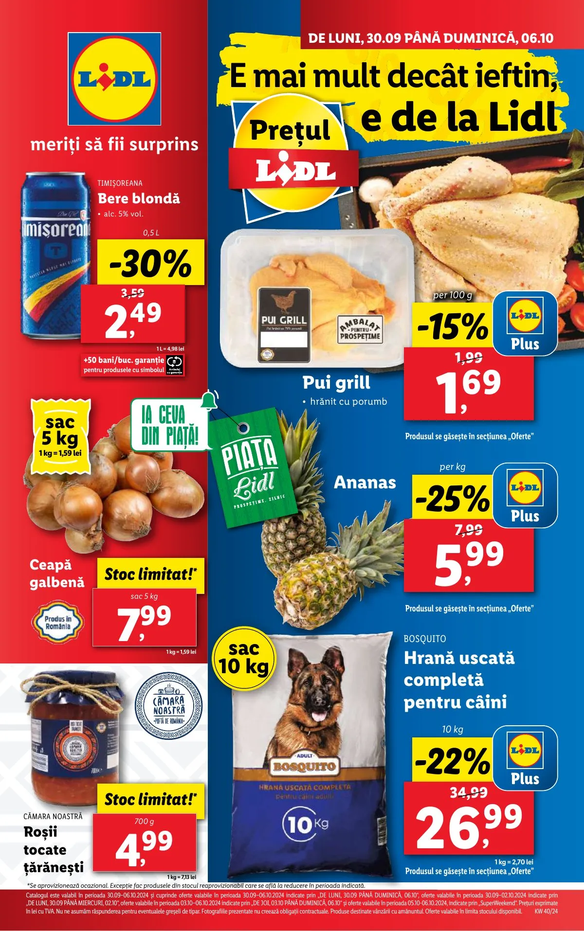 Lidl akciós újság Románia 09.30–10.06