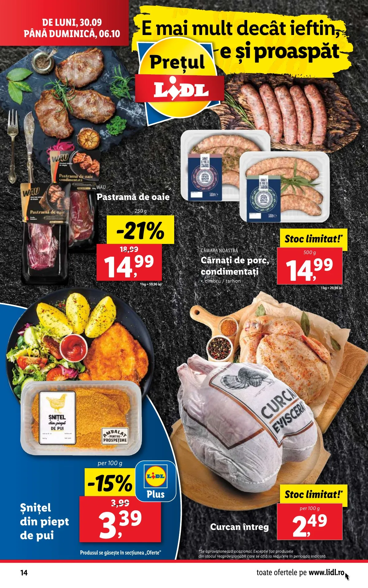 Lidl akciós újság Románia 09.30–10.06 – 14. oldal