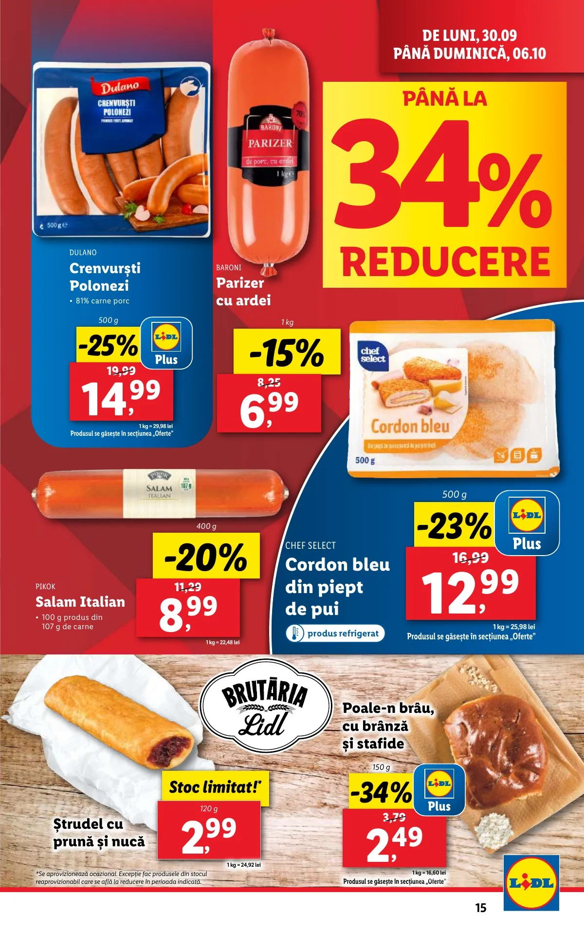 Lidl akciós újság Románia 09.30–10.06 – 15. oldal