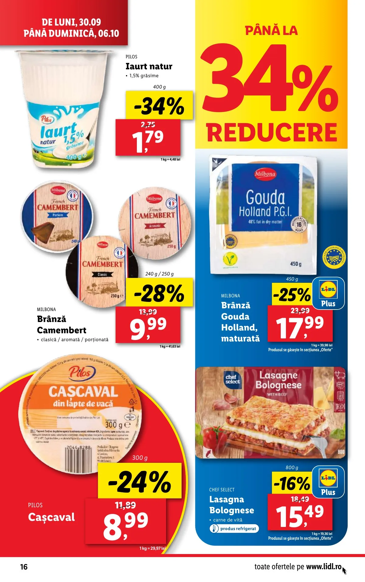 Lidl akciós újság Románia 09.30–10.06 – 16. oldal