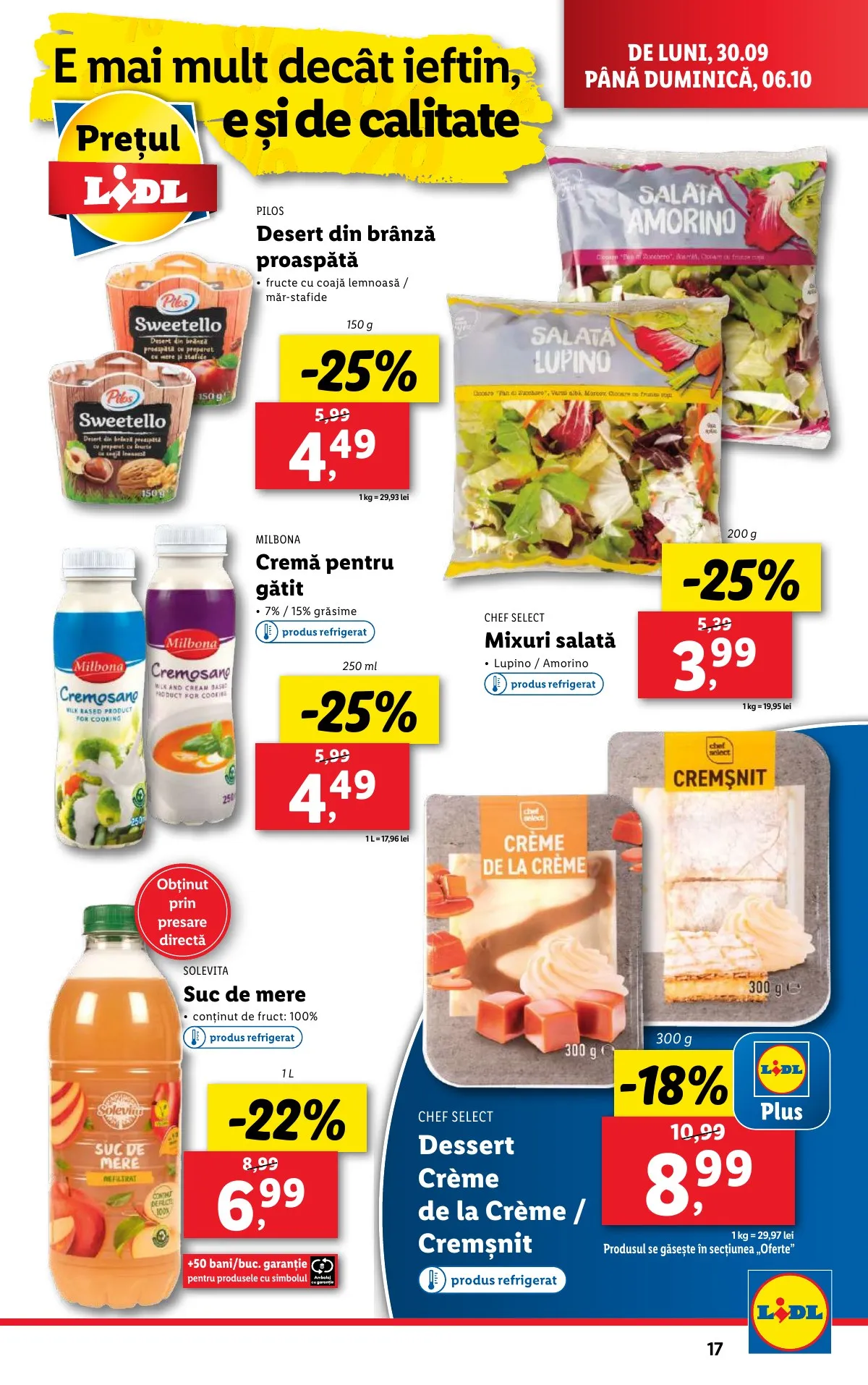 Lidl akciós újság Románia 09.30–10.06 – 17. oldal