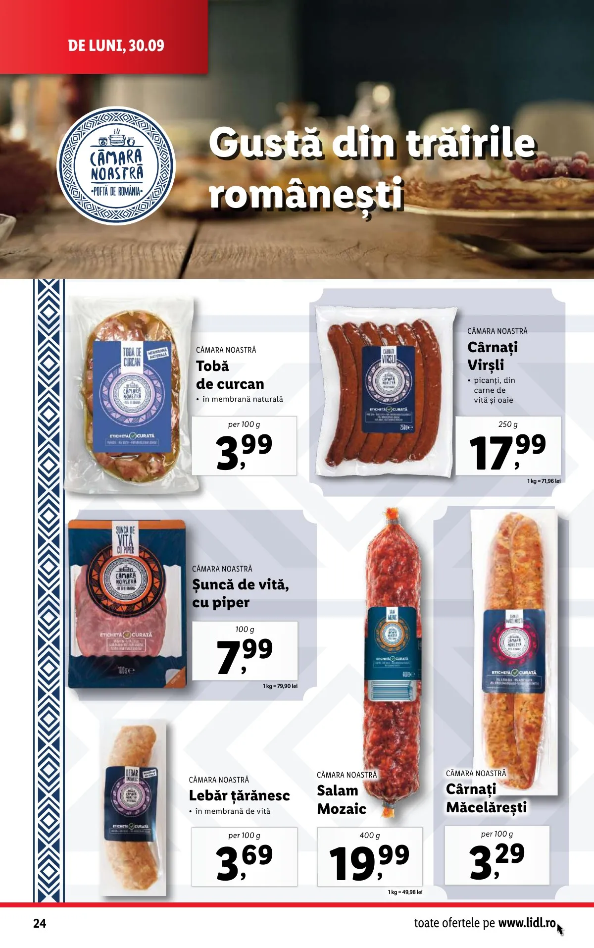 Lidl akciós újság Románia 09.30–10.06 – 24. oldal
