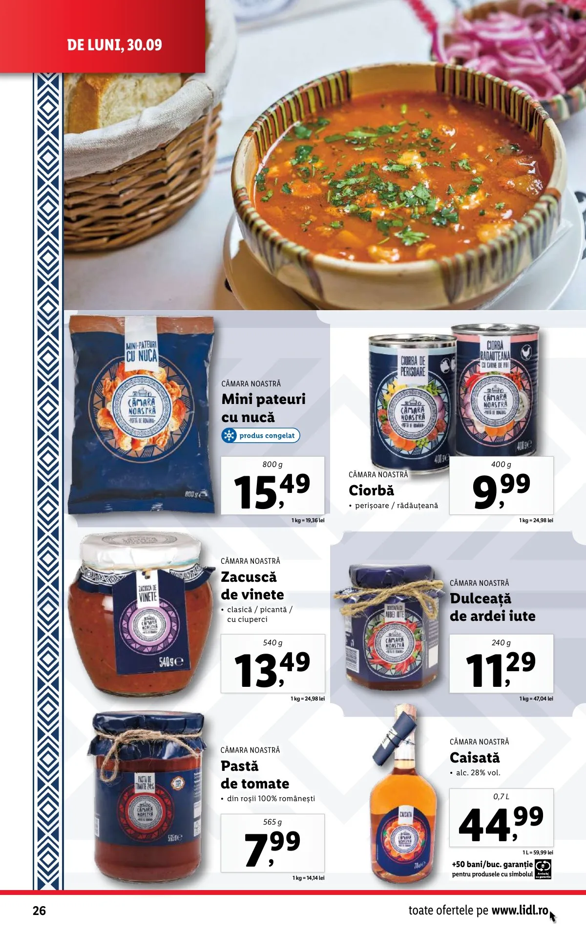 Lidl akciós újság Románia 09.30–10.06 – 26. oldal