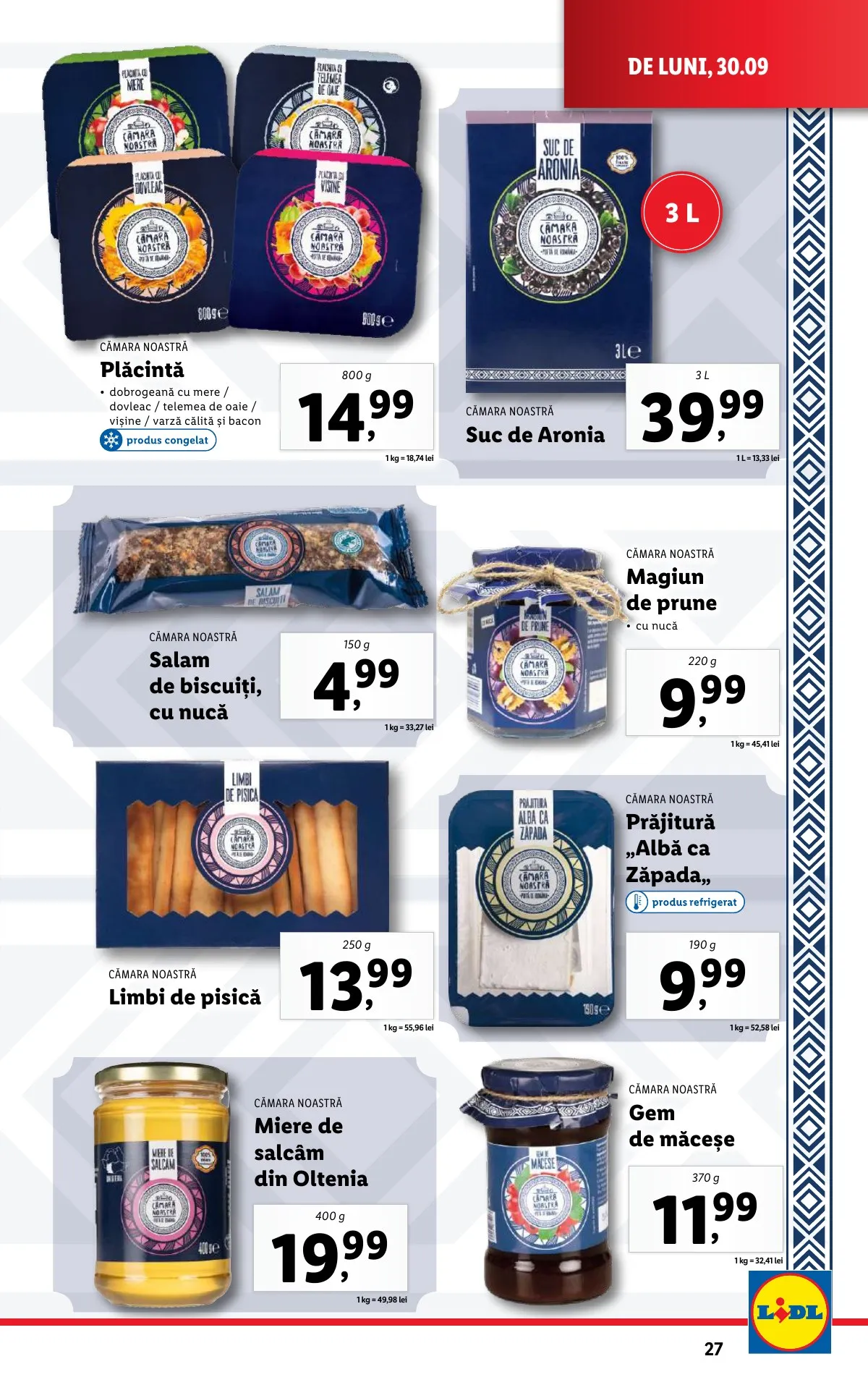 Lidl akciós újság Románia 09.30–10.06 – 27. oldal