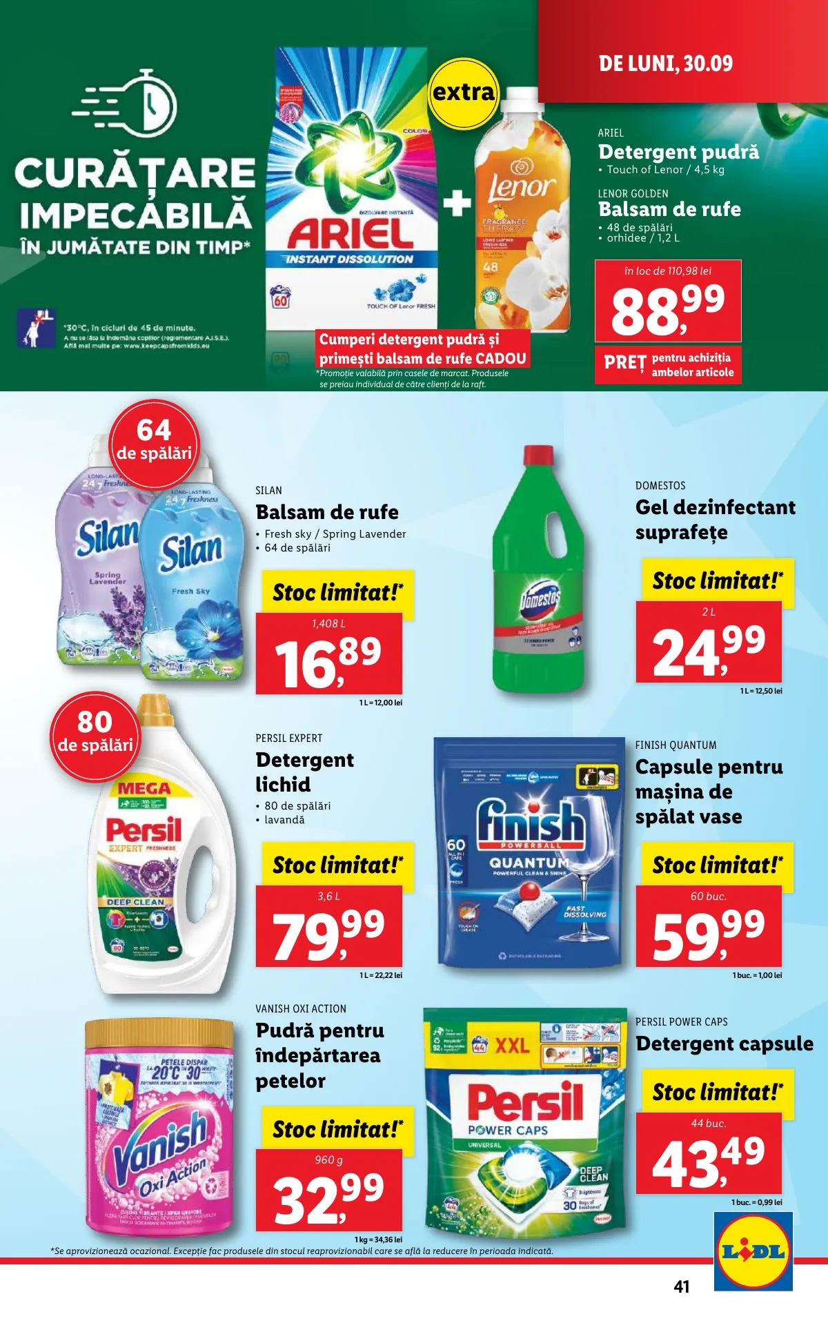 Lidl akciós újság Románia 09.30–10.06 – 41. oldal