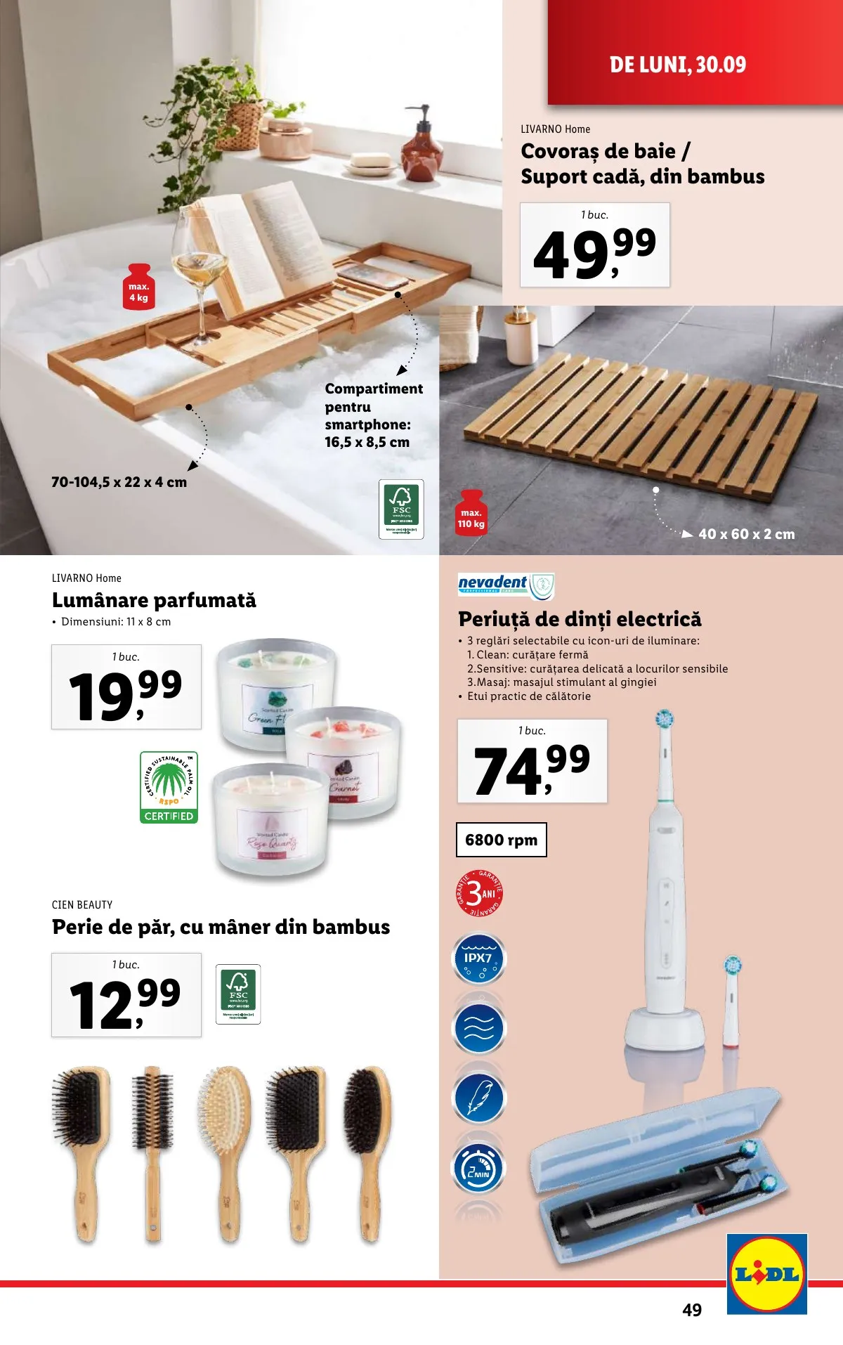 Lidl akciós újság Románia 09.30–10.06 – 49. oldal
