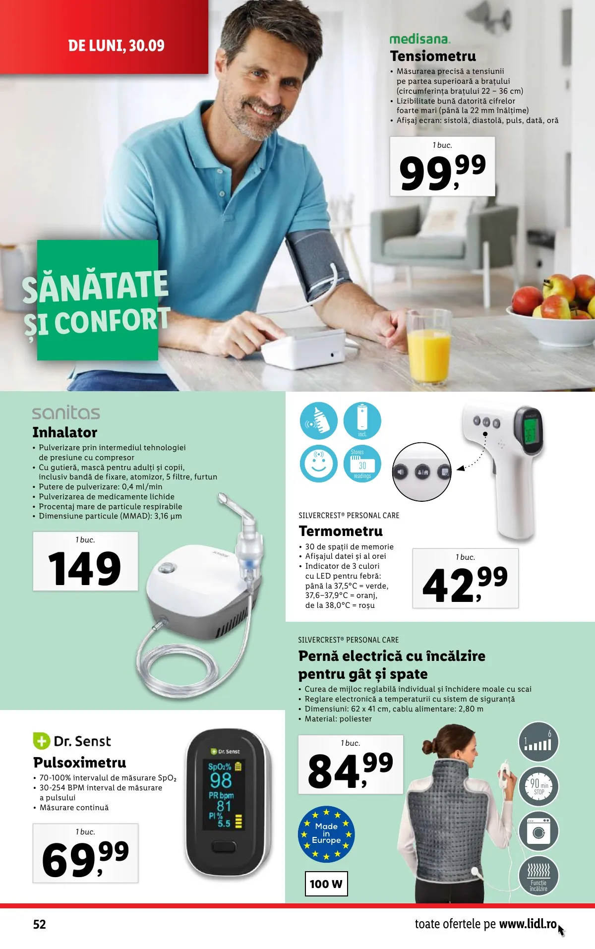 Lidl akciós újság Románia 09.30–10.06 – 52. oldal