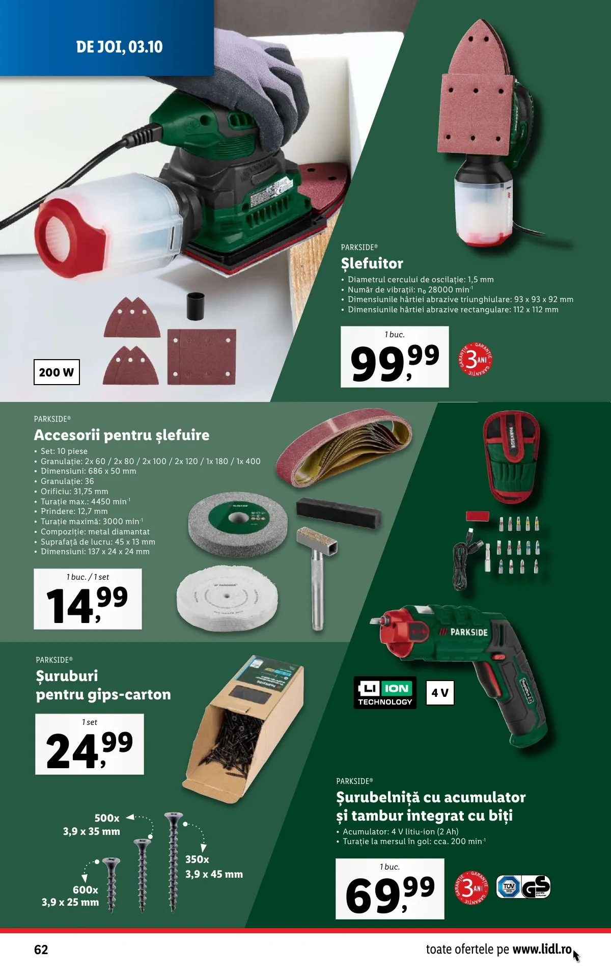 Lidl akciós újság Románia 09.30–10.06 – 62. oldal