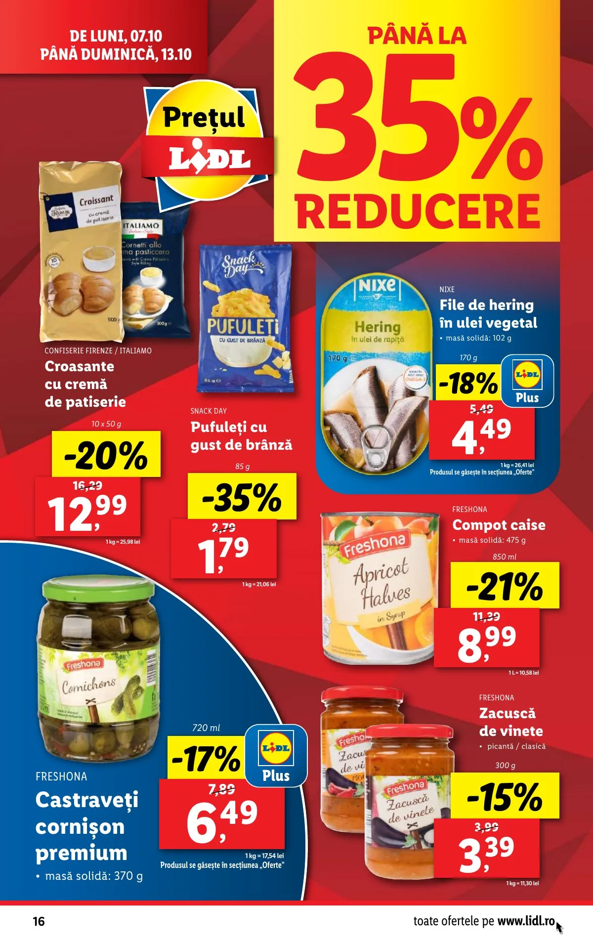 Lidl akciós újság Románia 10.07–10.13 – 16. oldal