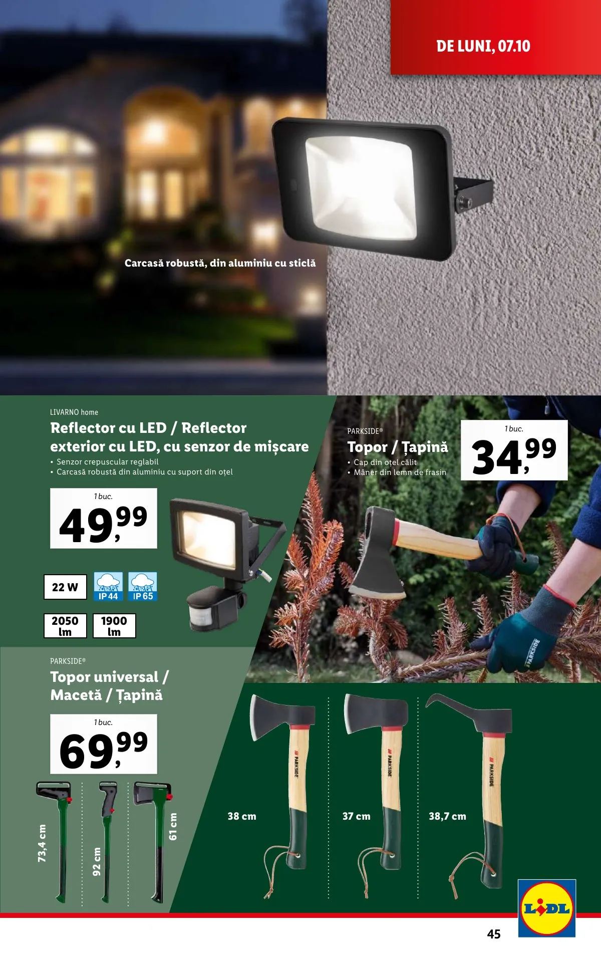 Lidl akciós újság Románia 10.07–10.13 – 45. oldal