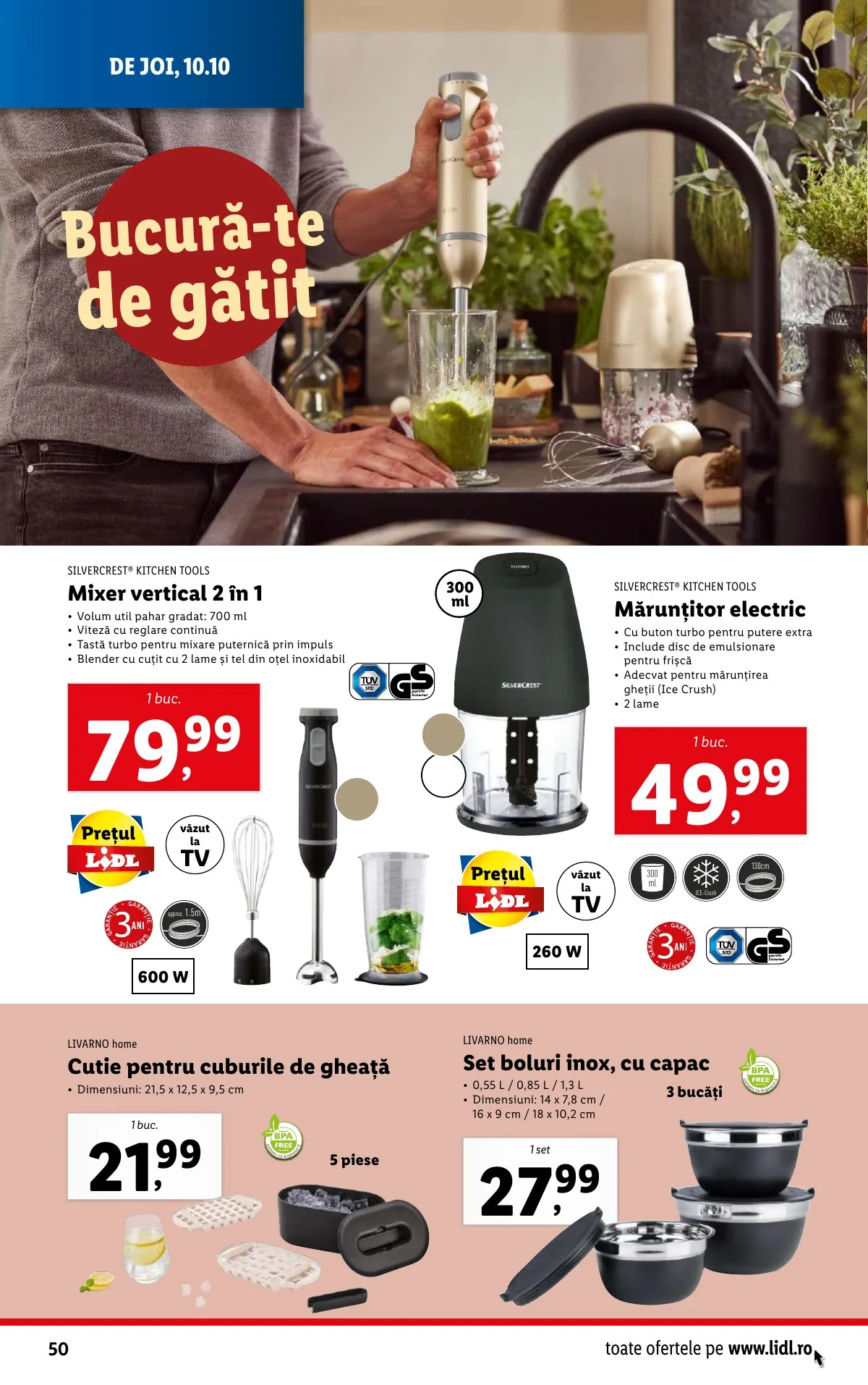 Lidl akciós újság Románia 10.07–10.13 – 50. oldal
