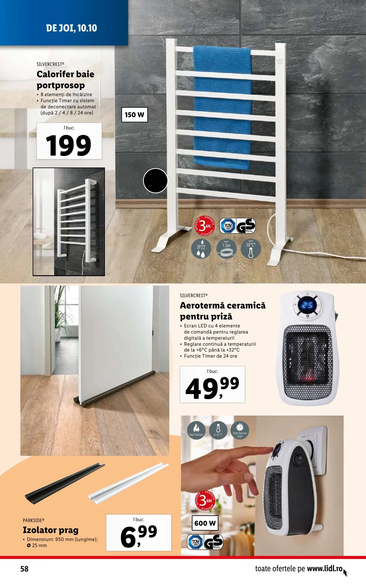 Lidl akciós újság Románia 10.07–10.13 – 58. oldal
