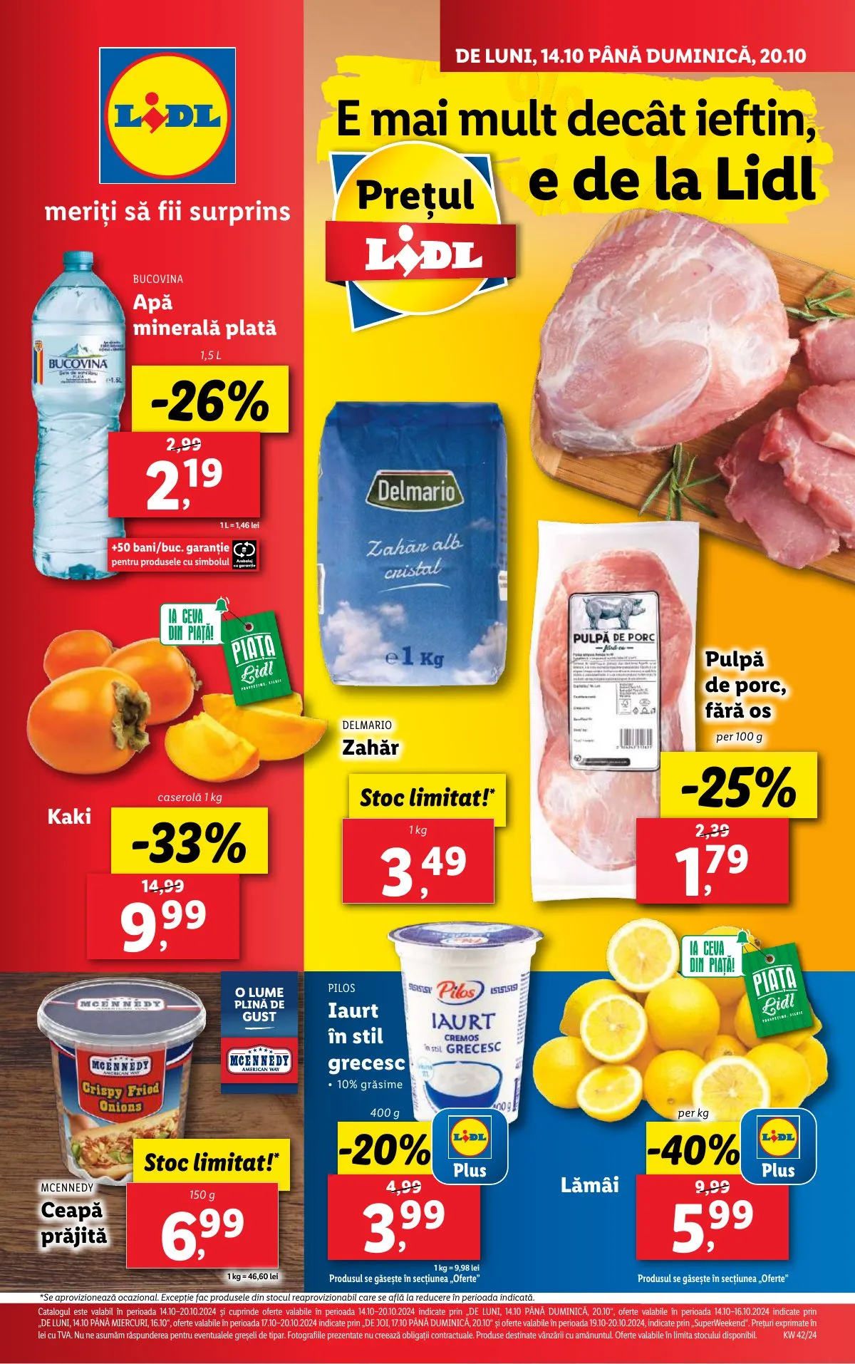 Lidl akciós újság Románia 10.14–10.20