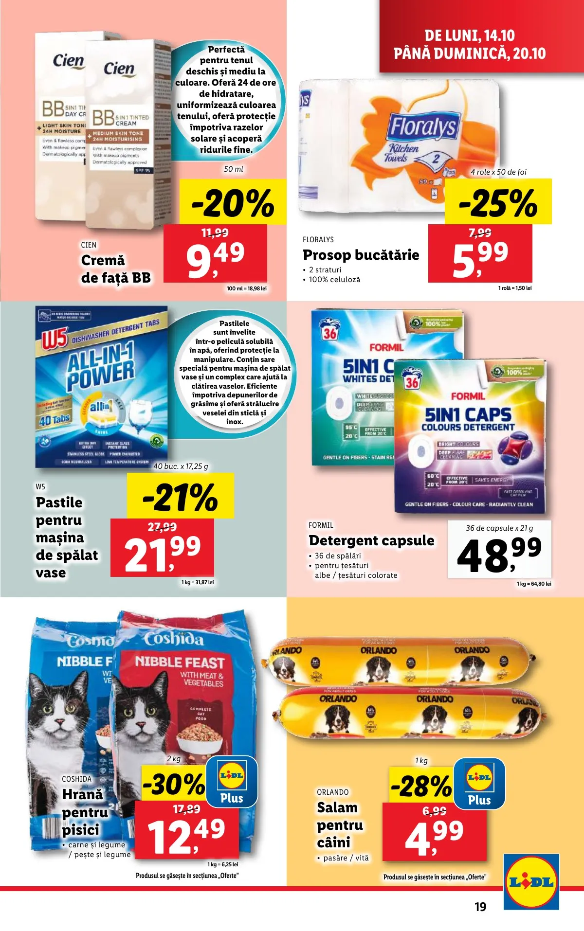Lidl akciós újság Románia 10.14–10.20 – 19. oldal