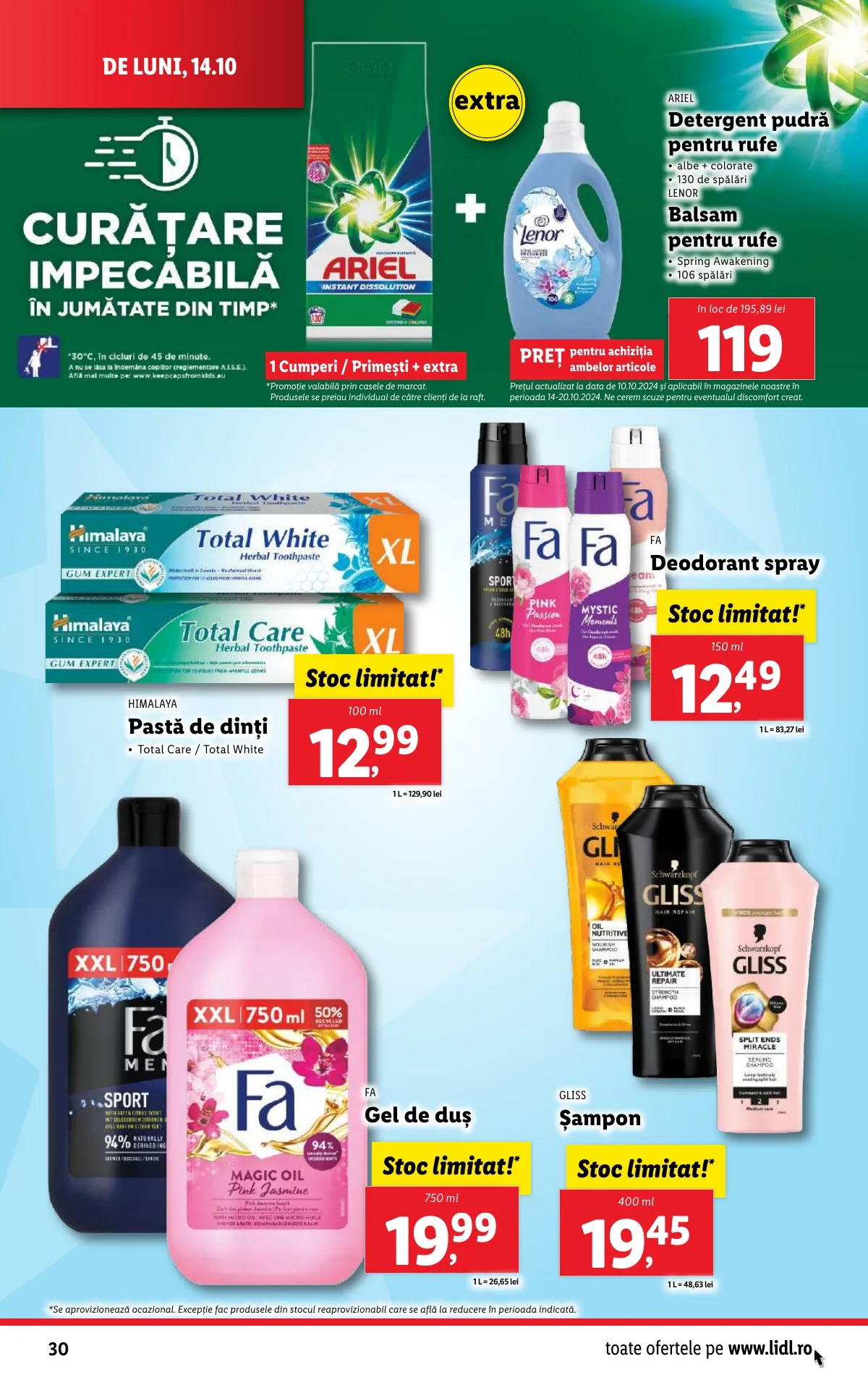 Lidl akciós újság Románia 10.14–10.20 – 30. oldal