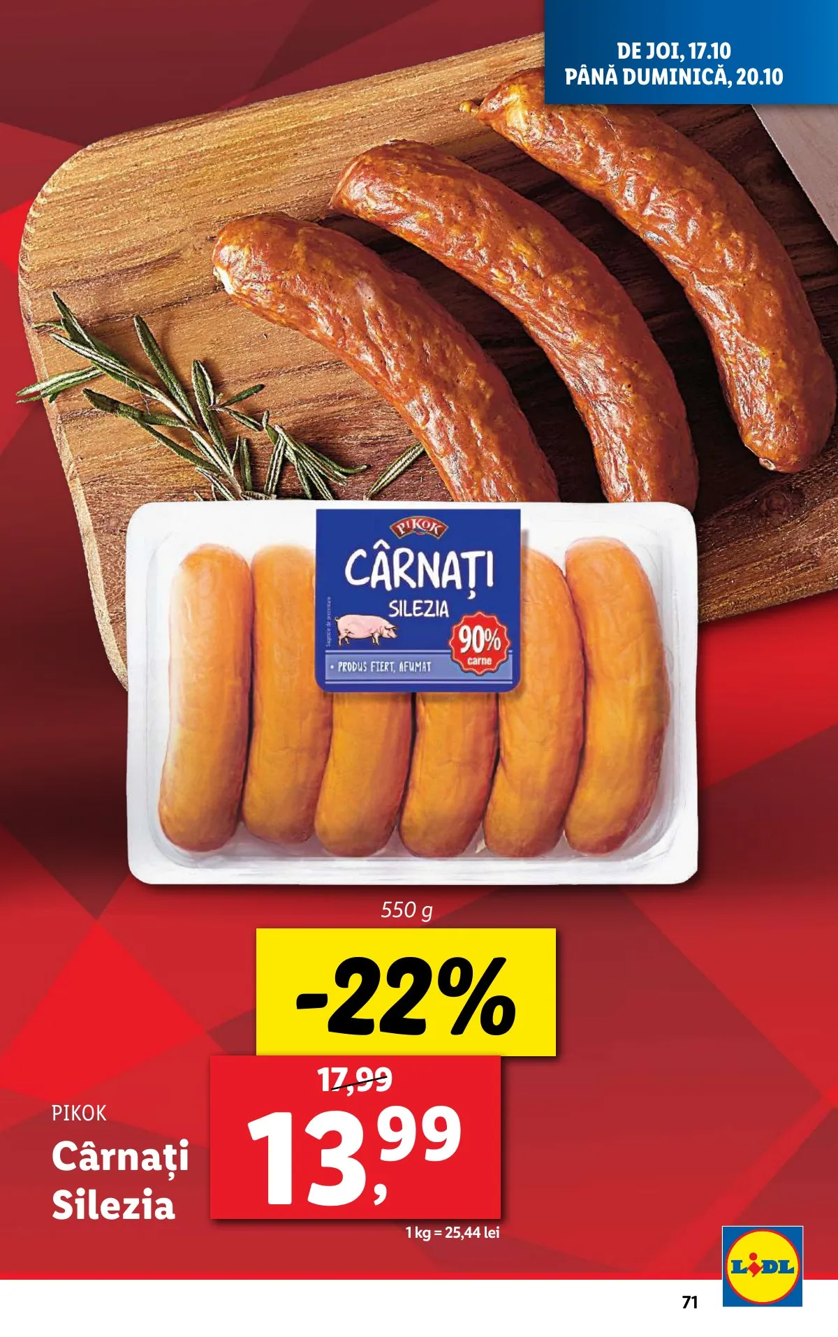 Lidl akciós újság Románia 10.14–10.20 – 71. oldal