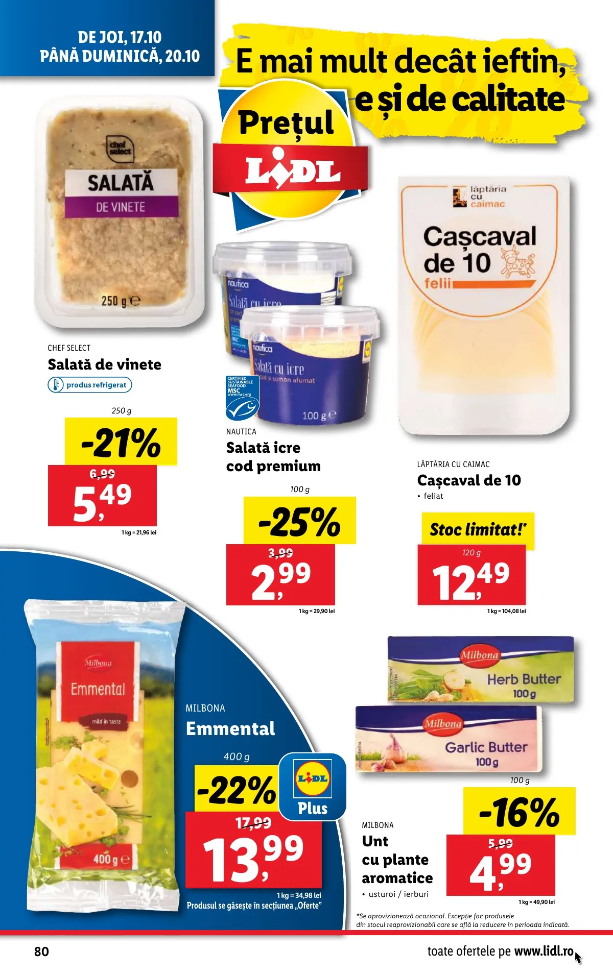 Lidl akciós újság Románia 10.14–10.20 – 80. oldal