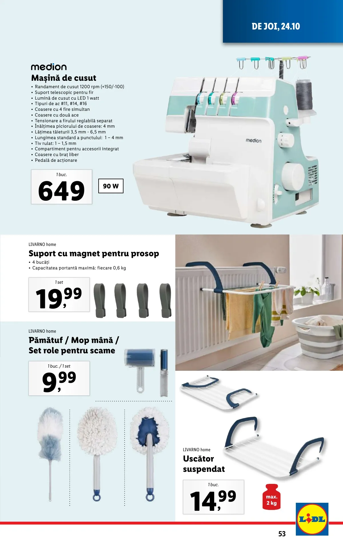 Lidl akciós újság Románia 10.21–10.27 – 53. oldal