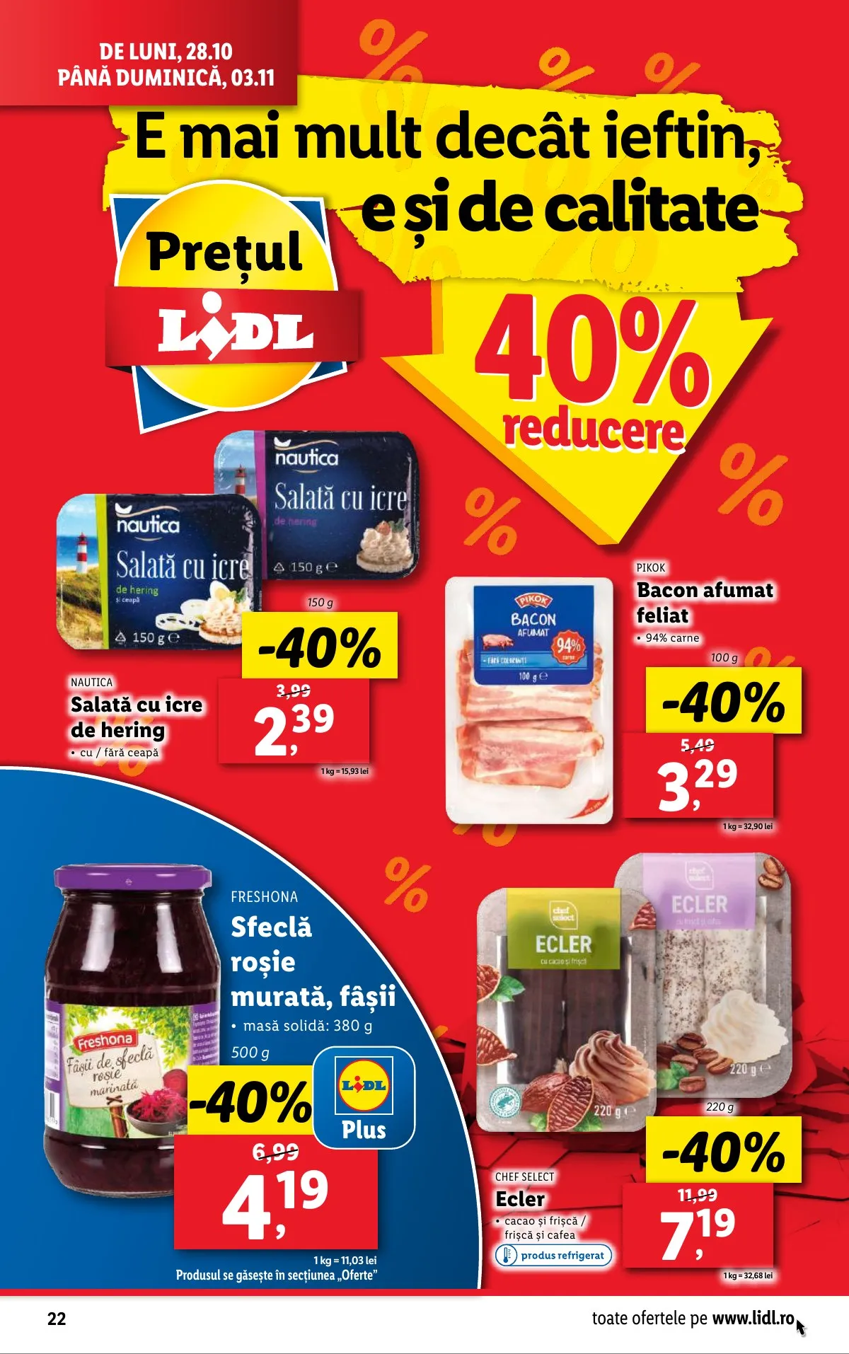 Lidl akciós újság Románia 10.28–11.03 – 22. oldal