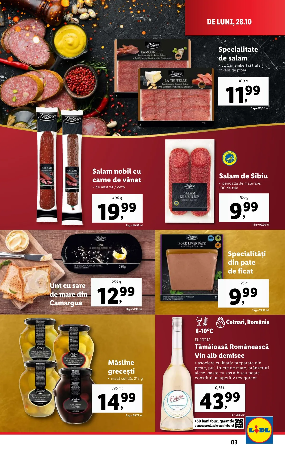Lidl akciós újság Románia 10.28–11.03 – 3. oldal