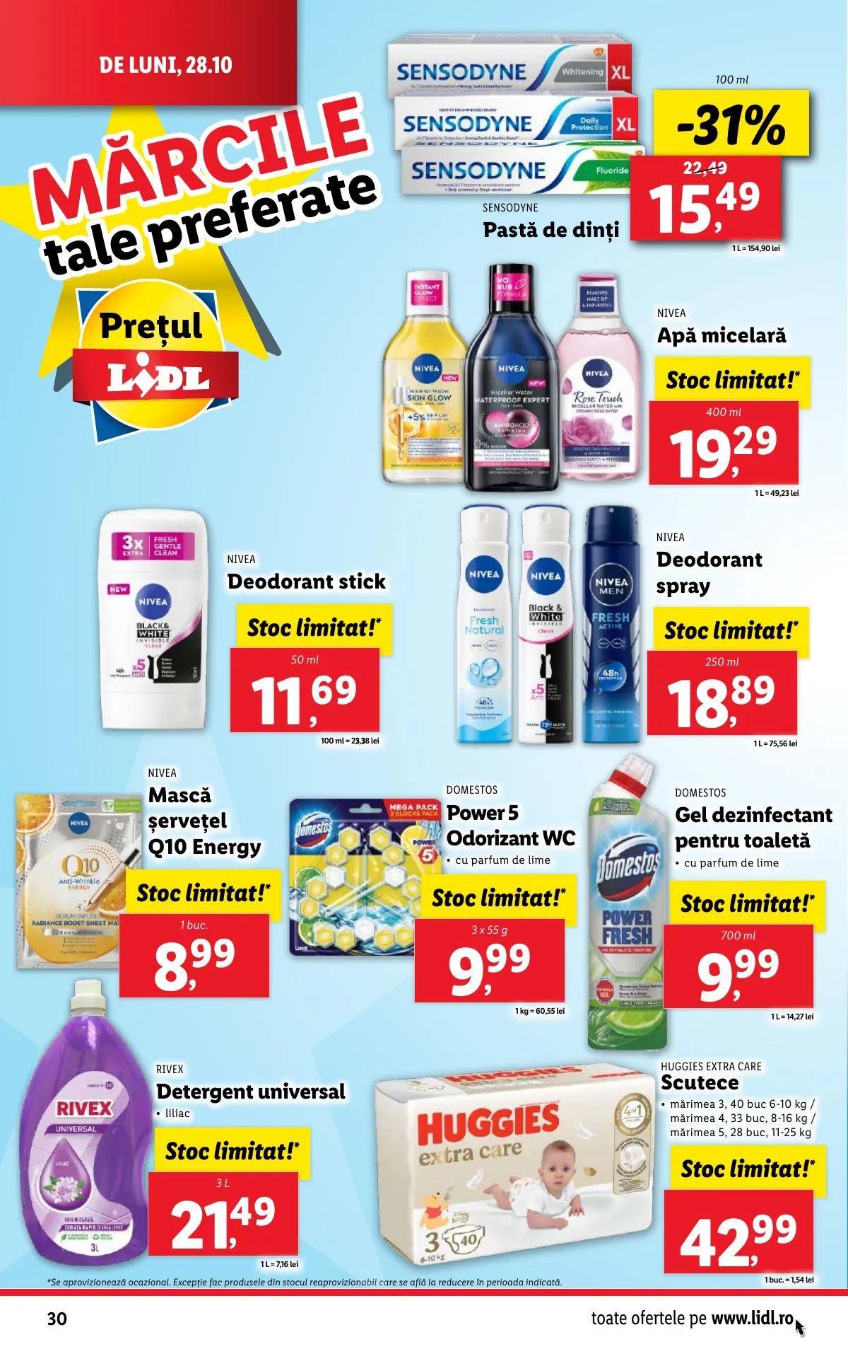 Lidl akciós újság Románia 10.28–11.03 – 30. oldal