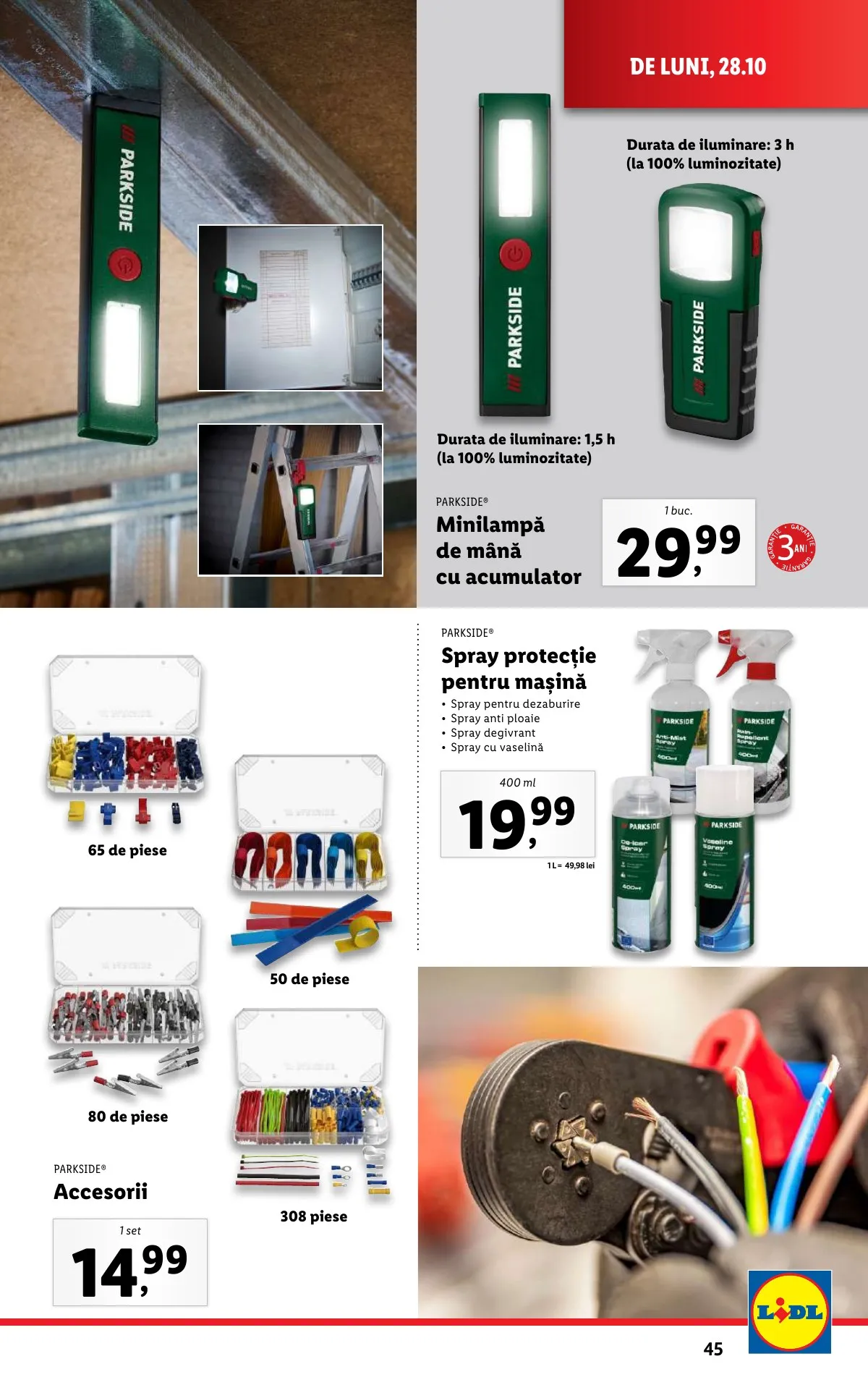 Lidl akciós újság Románia 10.28–11.03 – 45. oldal