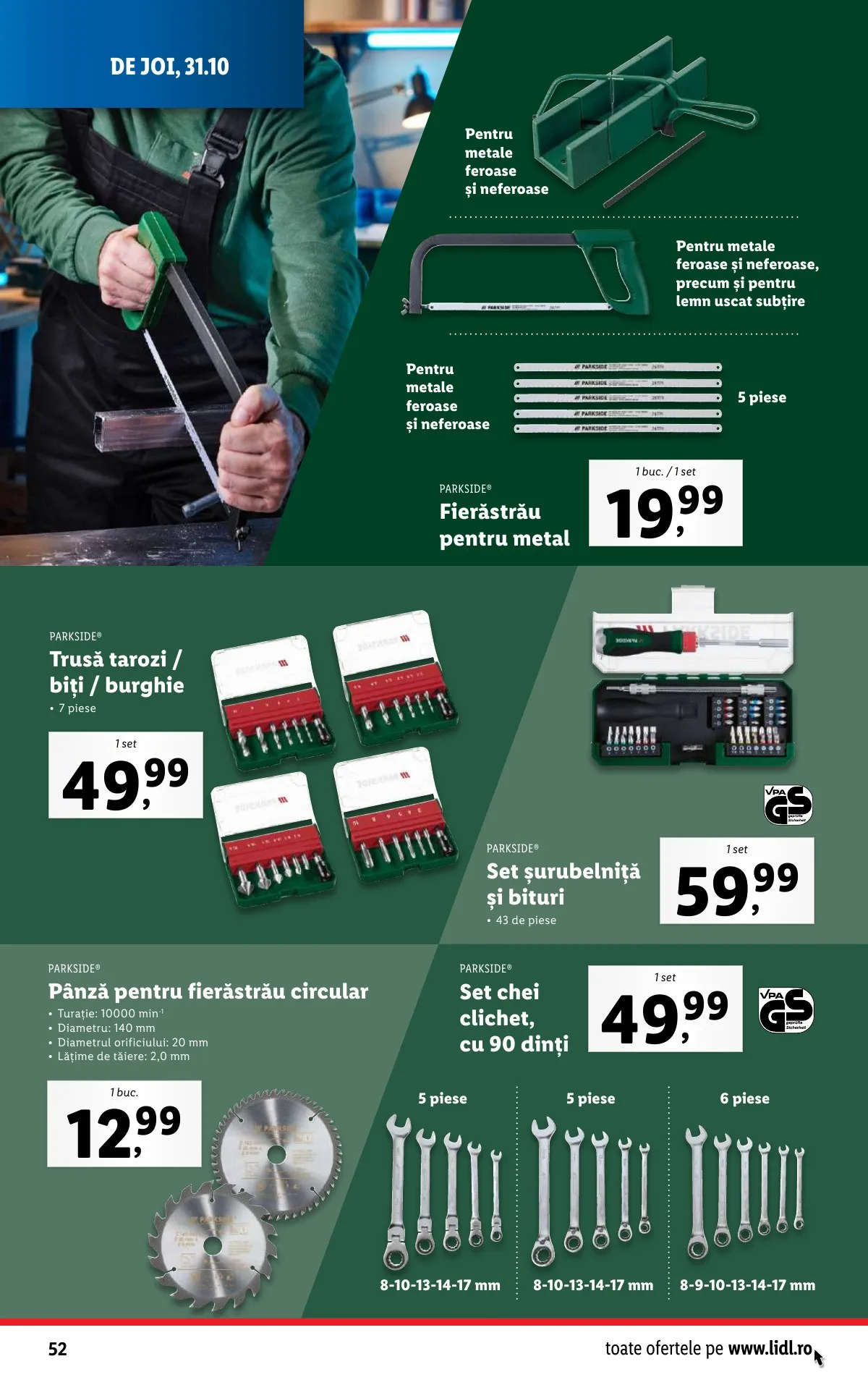 Lidl akciós újság Románia 10.28–11.03 – 52. oldal
