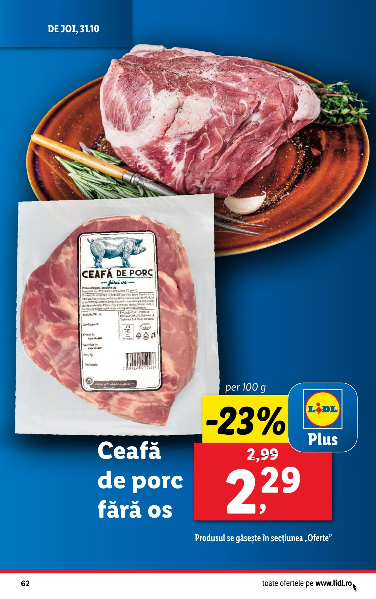 Lidl akciós újság Románia 10.28–11.03 – 62. oldal