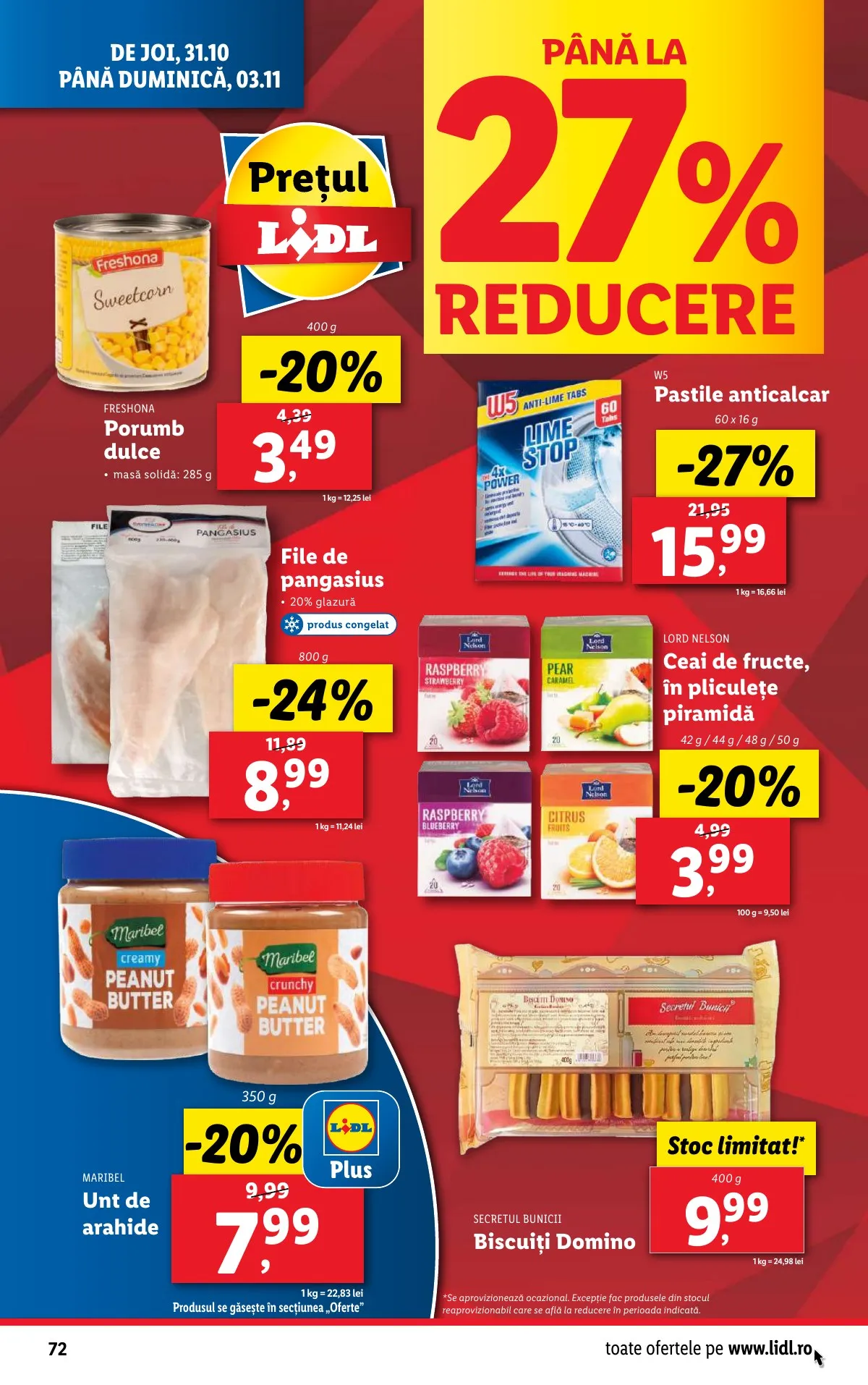 Lidl akciós újság Románia 10.28–11.03 – 72. oldal