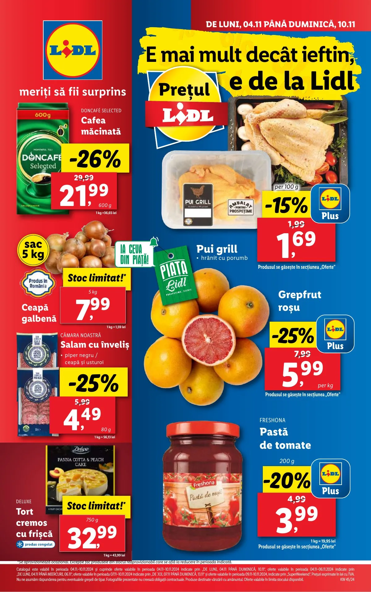 Lidl akciós újság Románia 11.04–11.10