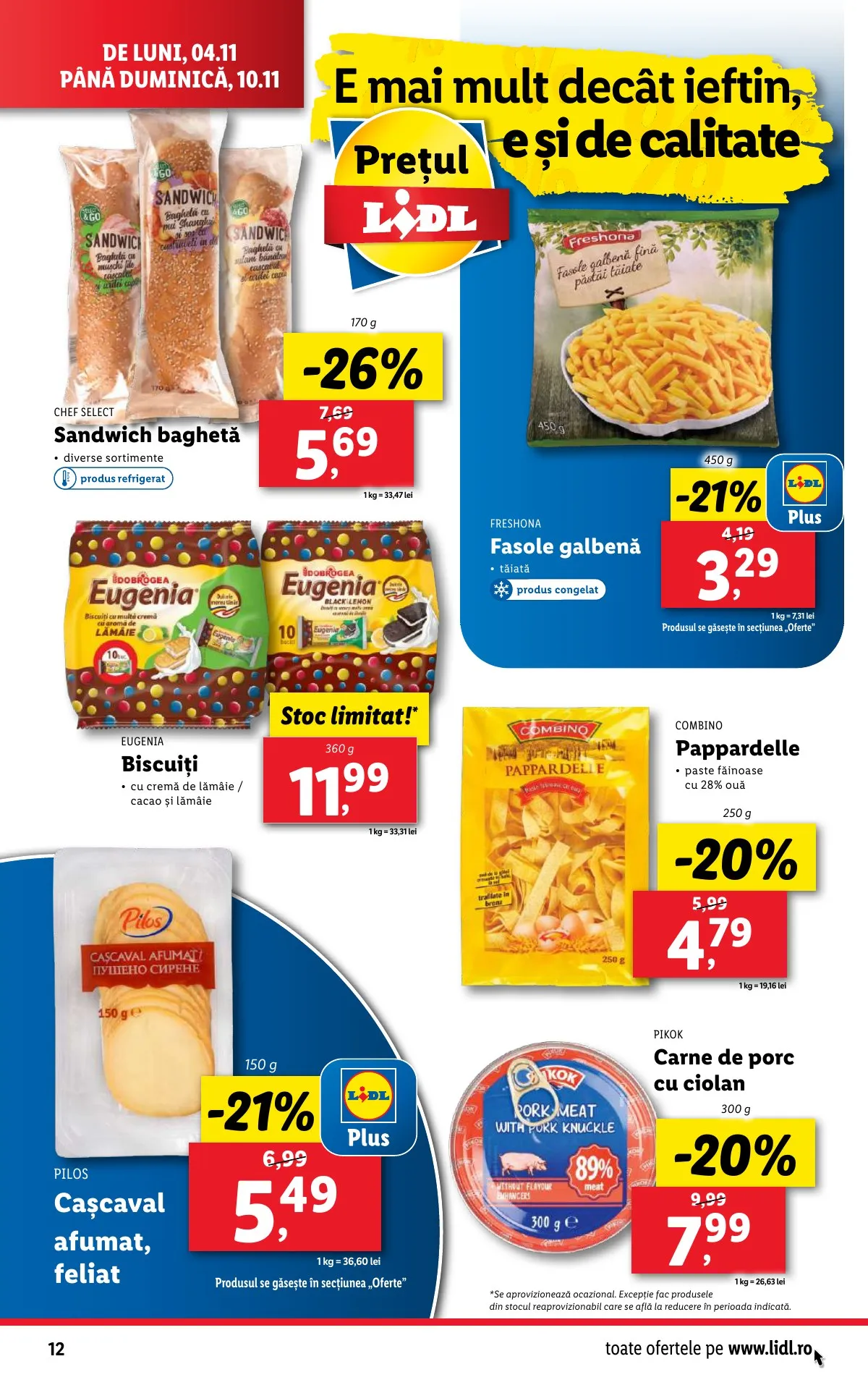 Lidl akciós újság Románia 11.04–11.10 – 12. oldal
