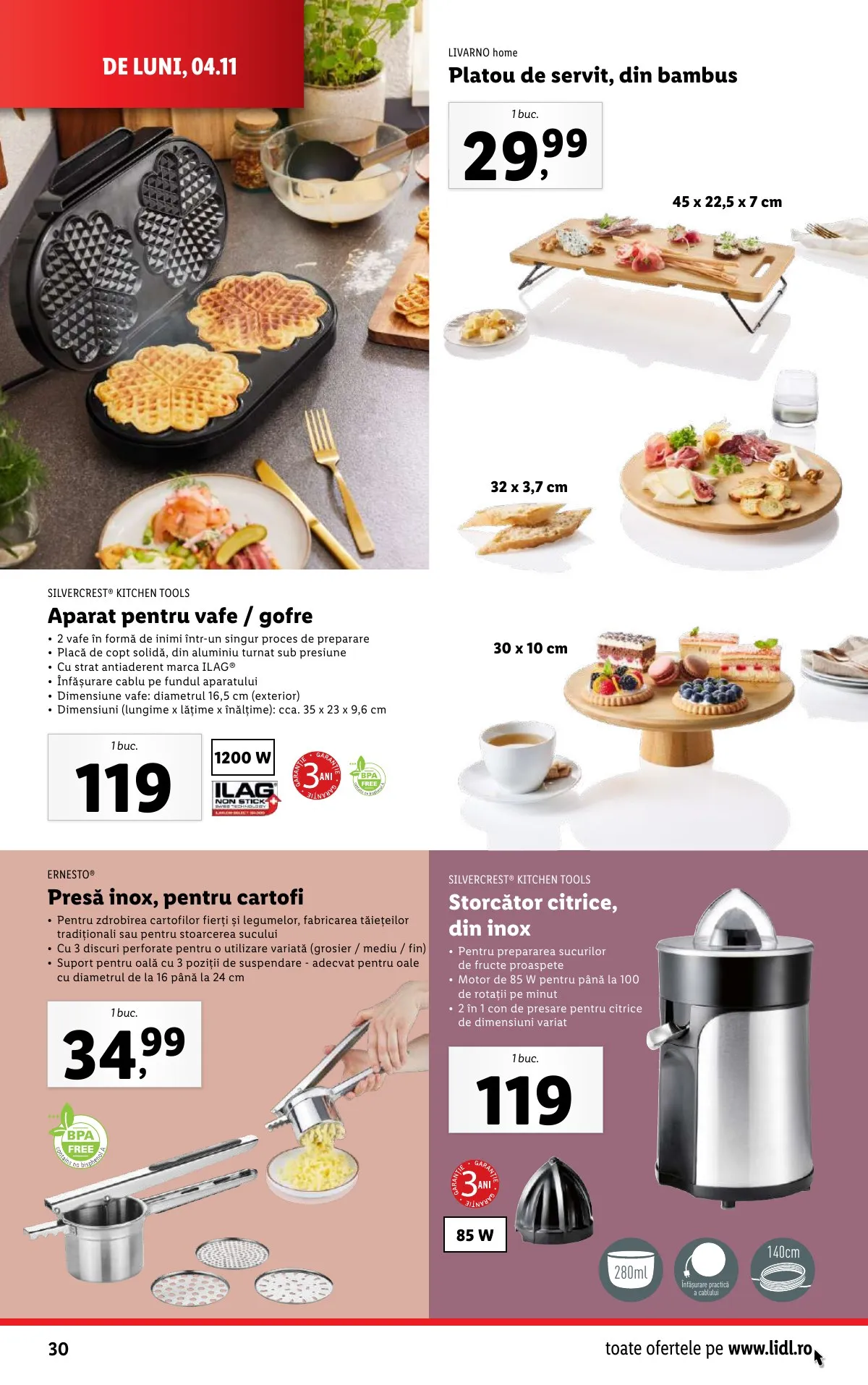 Lidl akciós újság Románia 11.04–11.10 – 30. oldal