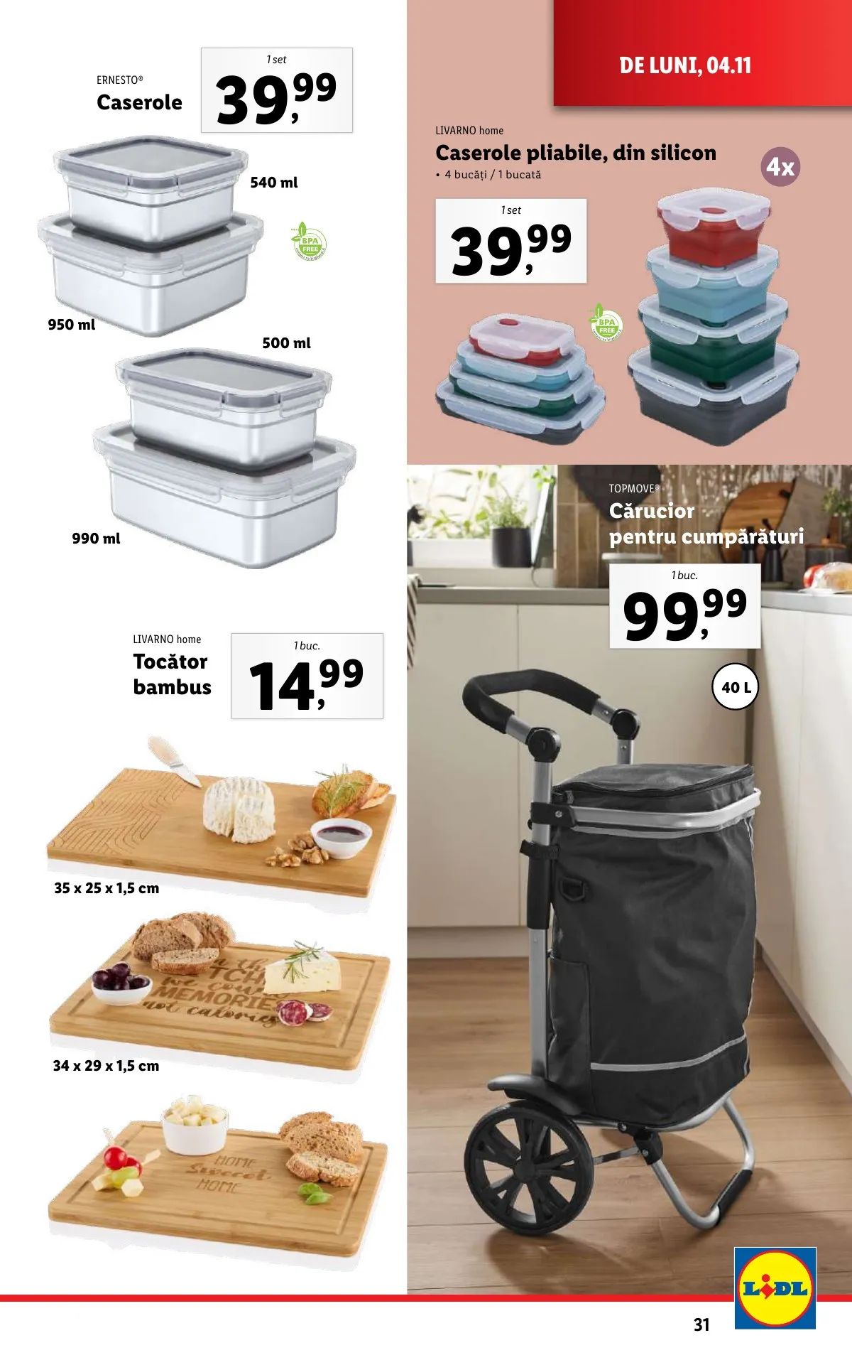 Lidl akciós újság Románia 11.04–11.10 – 31. oldal