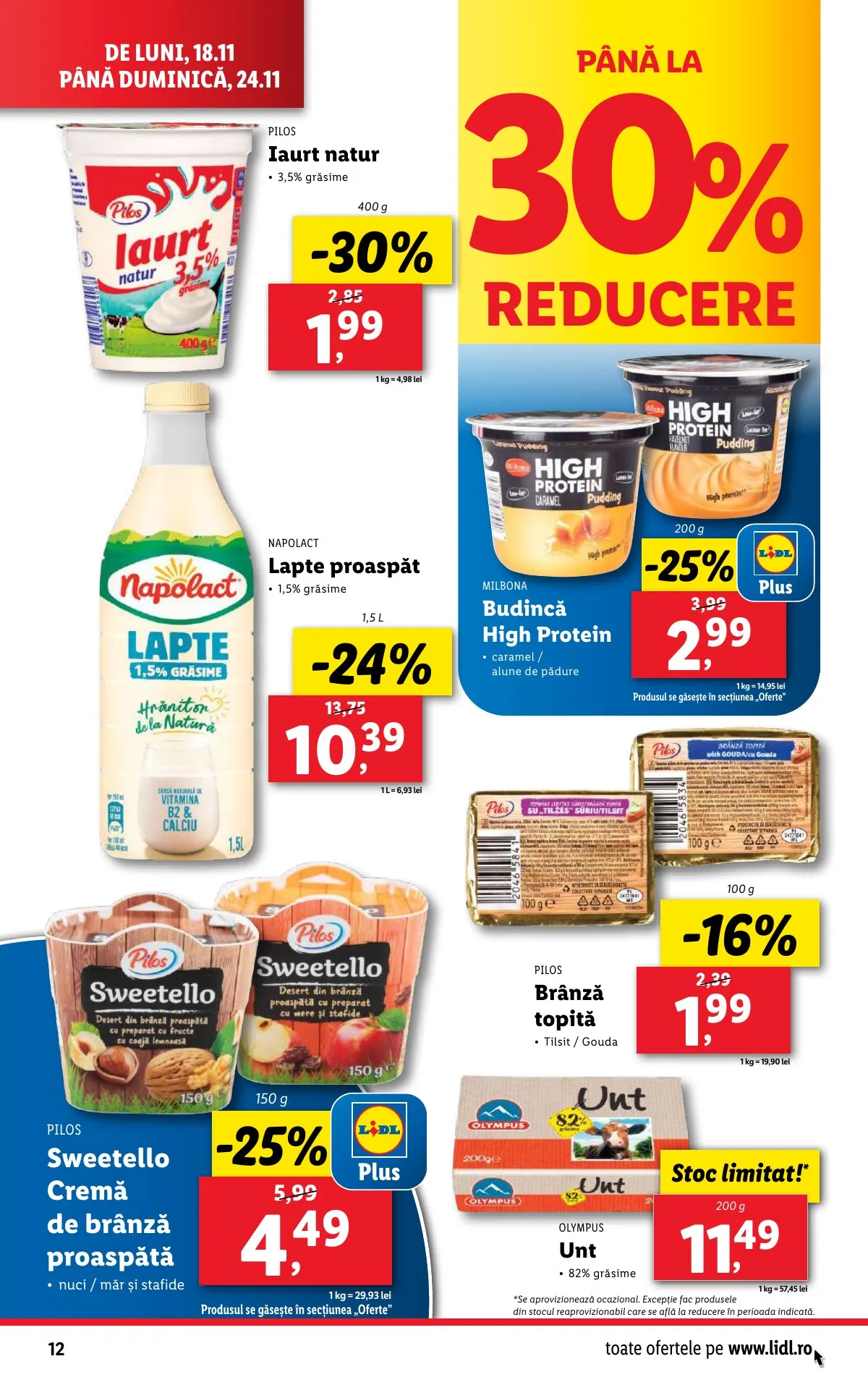 Lidl akciós újság Románia 11.18–11.24 – 12. oldal
