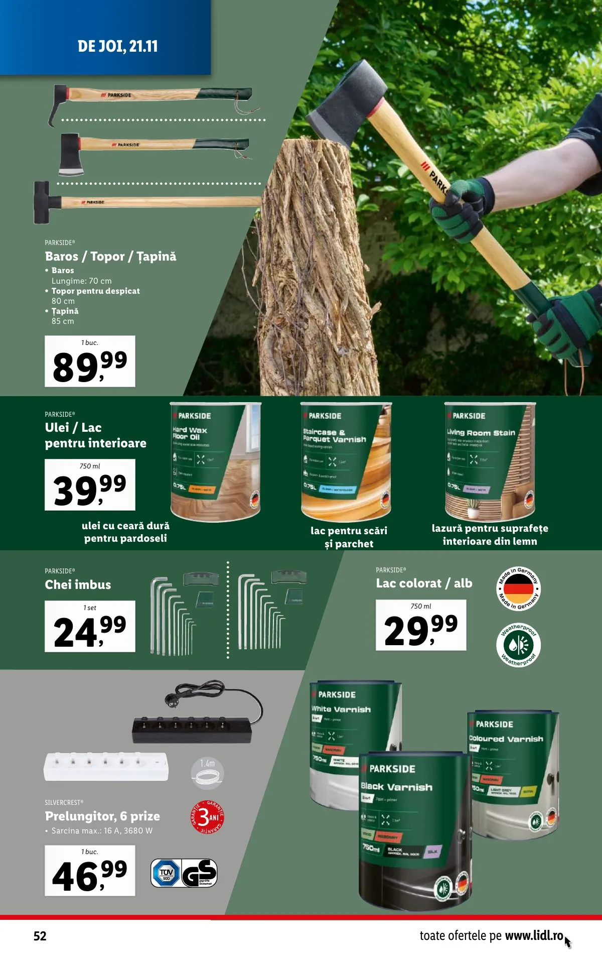 Lidl akciós újság Románia 11.18–11.24 – 52. oldal