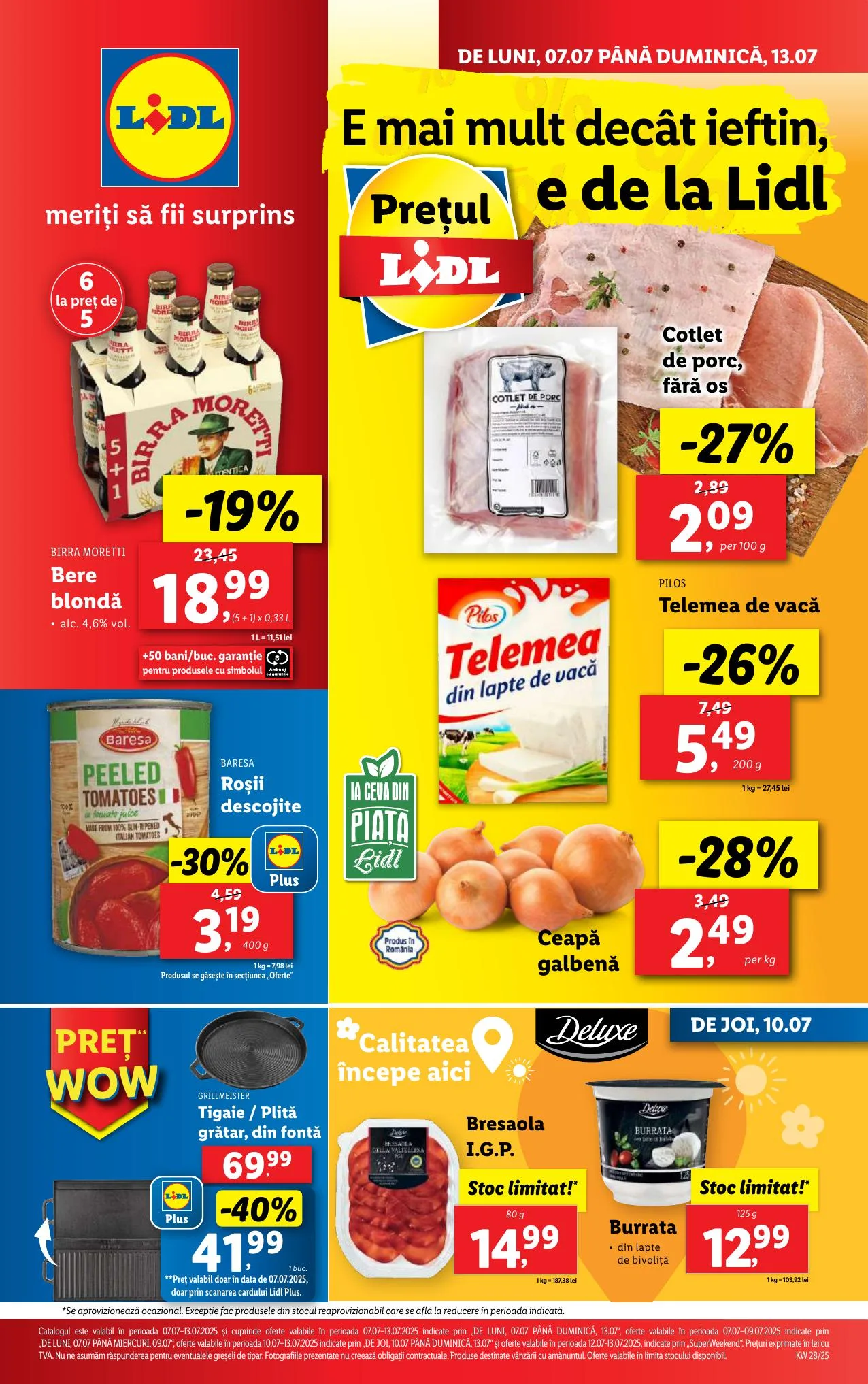 Lidl akciós újság Románia 07.07–07.13