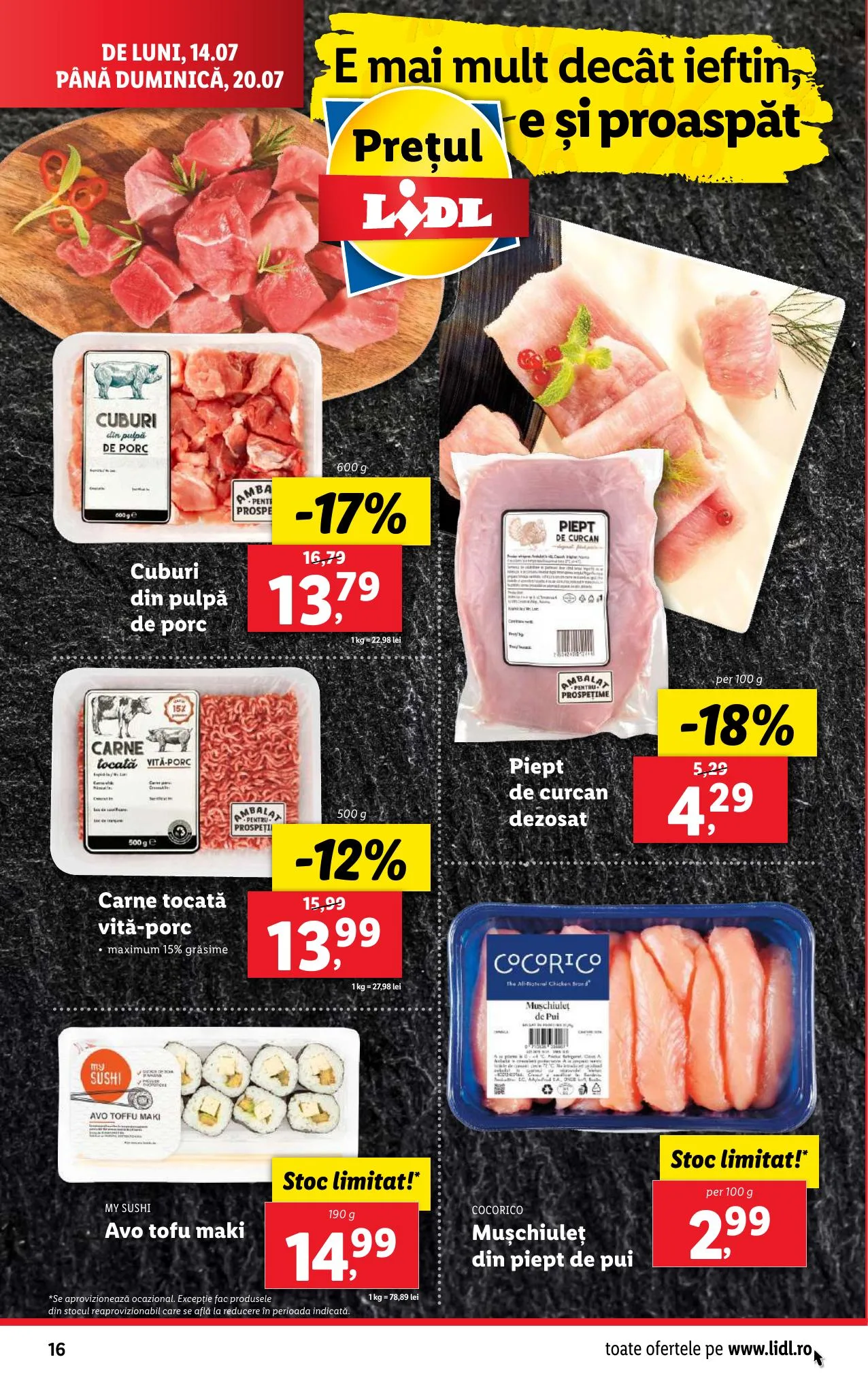 Lidl akciós újság Románia 07.14–07.20 – 16. oldal